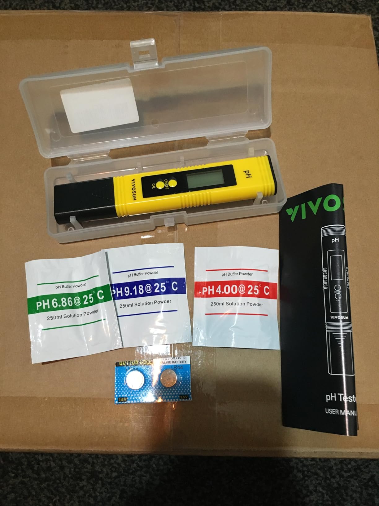 VIVOSUN Digital pH Meter 0.01 Accuracy Pen Tester for Water Hydroponics | ±0.01 pH Accuracy, ATC, Auto Calibration, Backlit LCD, Memory, Compact, UL Certified, for Hydroponics Aquarium Pool Drinking customer photo 2