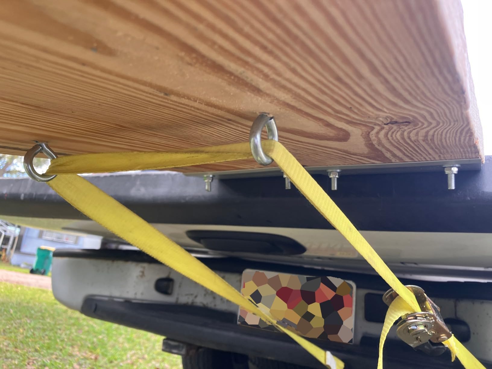 MaxxHaul Aluminum Ramp Top Kit 2 Pack Turns 2x8 Boards into Utility Loading Ramps 1400 lb Capacity with Non‑Skid Surface and Tailgate Protective Pads (80439) customer photo 1