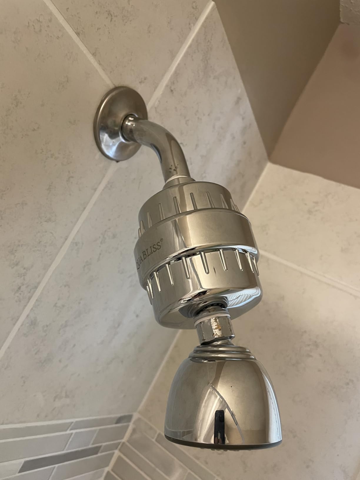Aquabliss High Output Revitalizing Shower Filter - Reduces Dry Itchy Skin, Dandruff, Eczema, and Dramatically Improves The Condition of Your Skin, Hair and Nails - Chrome (SF100) customer photo 1