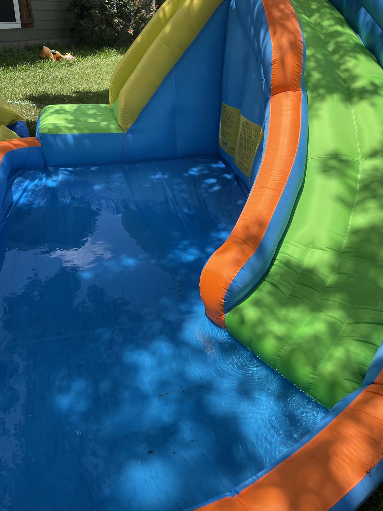 Costzon Inflatable Water Slide, Giant Bouncy Water Park Jump Castle Waterslide for Kids Backyard Outdoor Fun with Climbing Wall, Splash Pool, Blow up Water Slides Inflatables for Kids Party Gifts customer photo 1