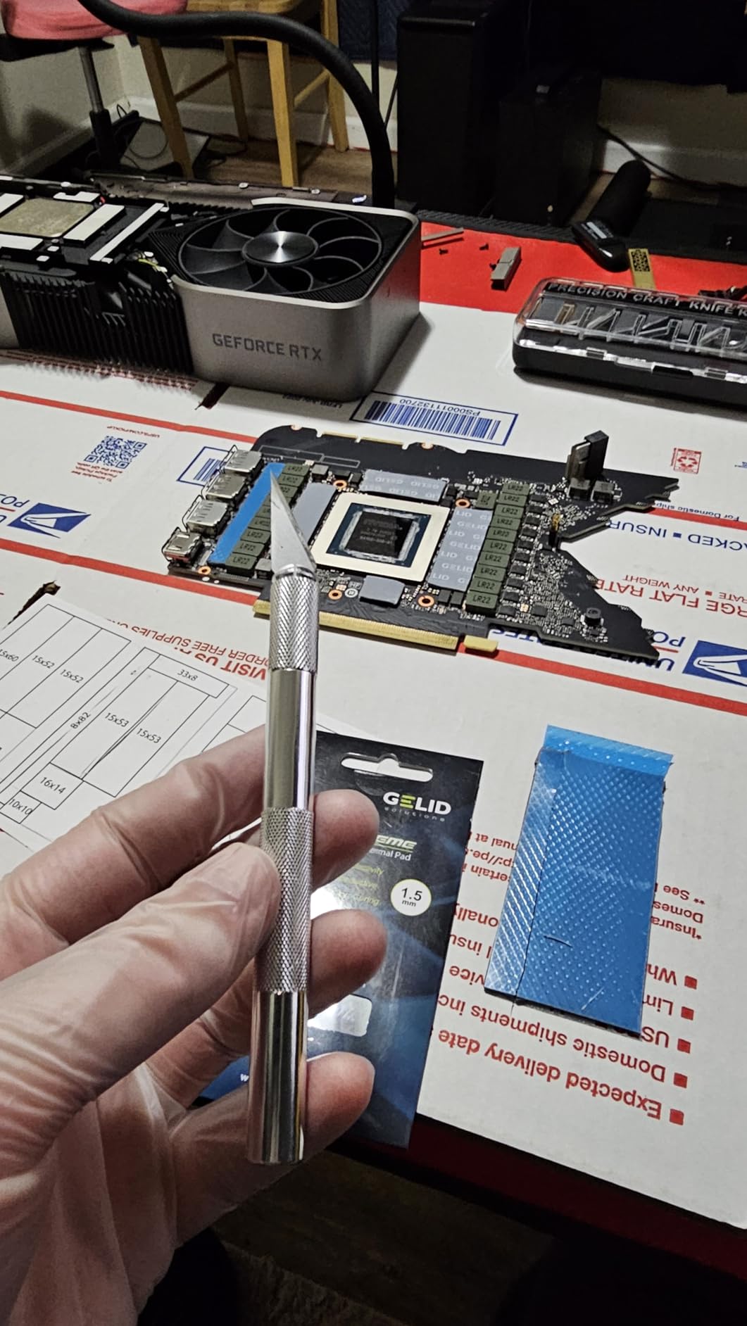 Gelid Solutions GP-Extreme Thermal Pad 80 x 40 x 1.5 mm Excellent Heat Conduction, Ideal Gap Filler Easy Installation Thermal Conductivity 12W customer photo 1