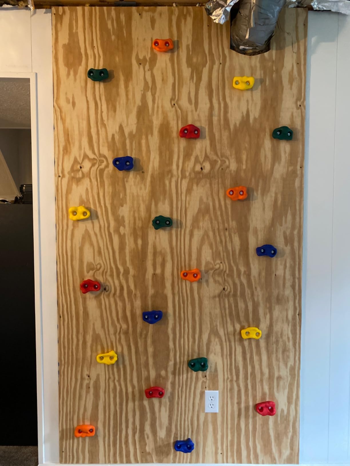 Squirrel Products Rock Climbing Holds for Kids, Deluxe Extra Large Climbing Rocks with Mounting Hardware - DIY Rock Wall Indoor & Outdoor Playground Accessories Wall Climbing Kit - Ages 3+ customer photo 2