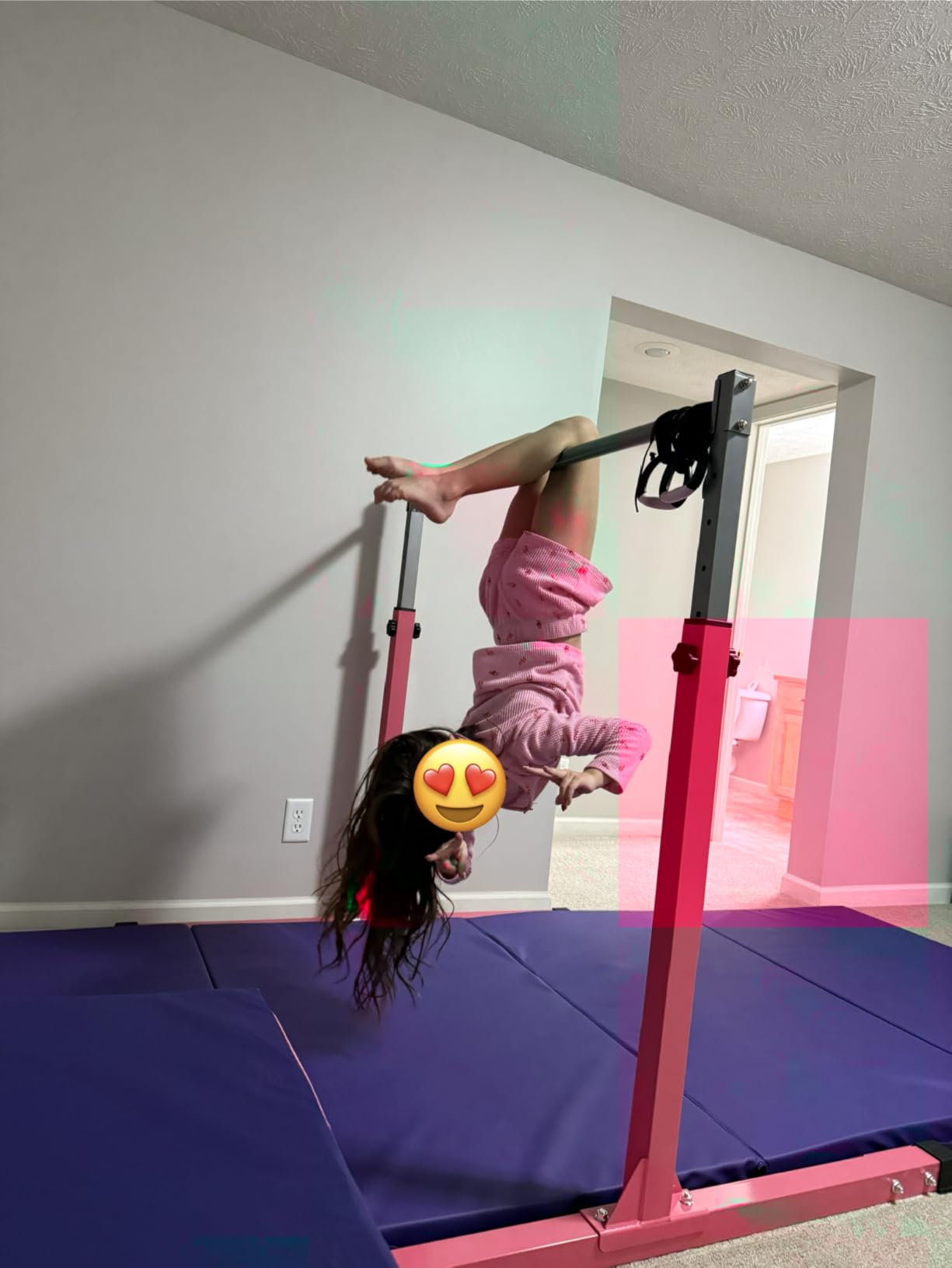 BalanceFrom 10x4 Feet 4-Panel Folding Gymnastics Mat – 2-Inch Thick Pad with Vinyl Surface and Carrying Handles for Tumbling, Yoga, Pilates, Home Workouts, and Martial Arts customer photo 1
