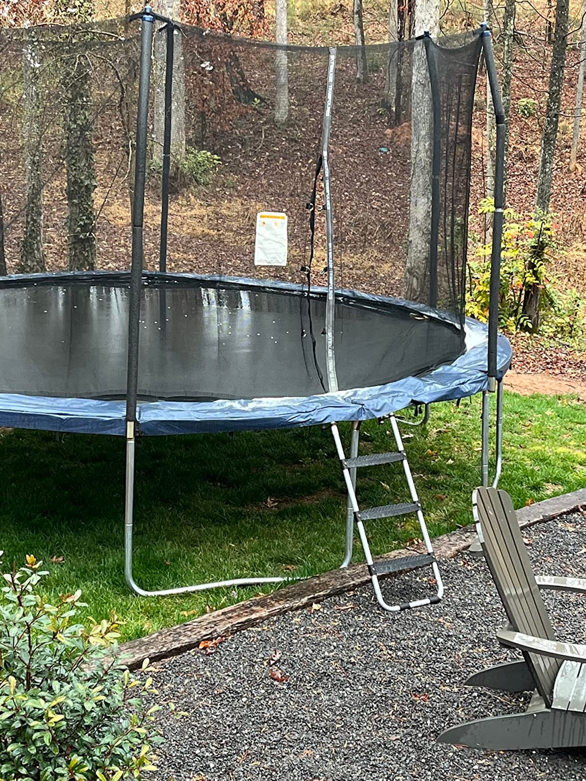 Trampoline Ladder Wide 3-Step, Heavy-Duty Design, No Slip Extra-Wide Steps in Black customer photo 2