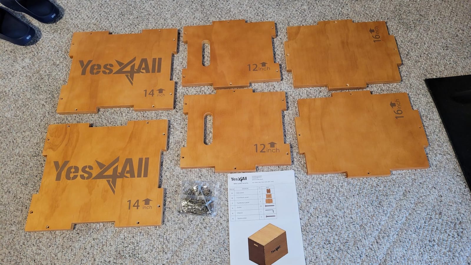 Yes4All 3-in-1 Wooden Plyo Box for Home Gym customer photo 1