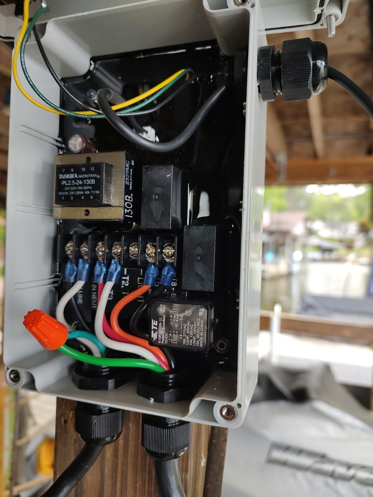 Boat Lift RF Remote Control System, 120VAC Single Phase, Capacitor Start (4-Wire) AC Motor Reversing with Limit switches customer photo 1