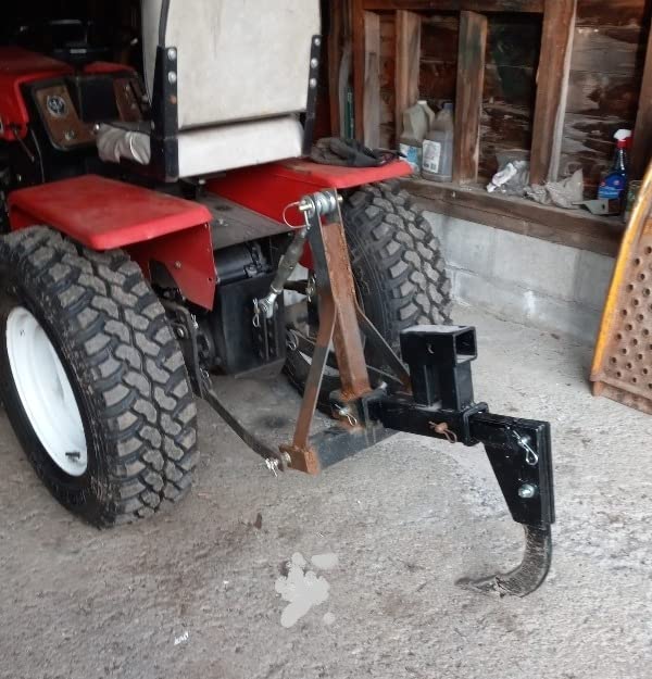 Titan Attachments Hitch-Mounted Ripper, Cat 0 & Cat 1 Tractor/ATV/UTV Compatible, Fits 2in Hitch Receivers, Two Height Adjustments, Subsoiler with Reversible Tooth, 3 Point Landscaping Trencher customer photo 1