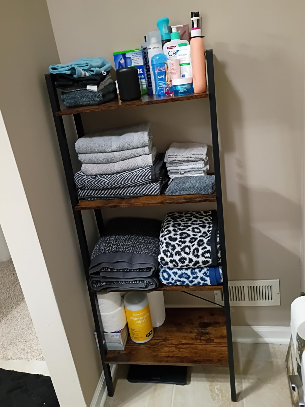 VASAGLE Ladder Shelf, Bookcase Book Shelf, Storage Shelves, 4-Tier, 22In customer photo 2