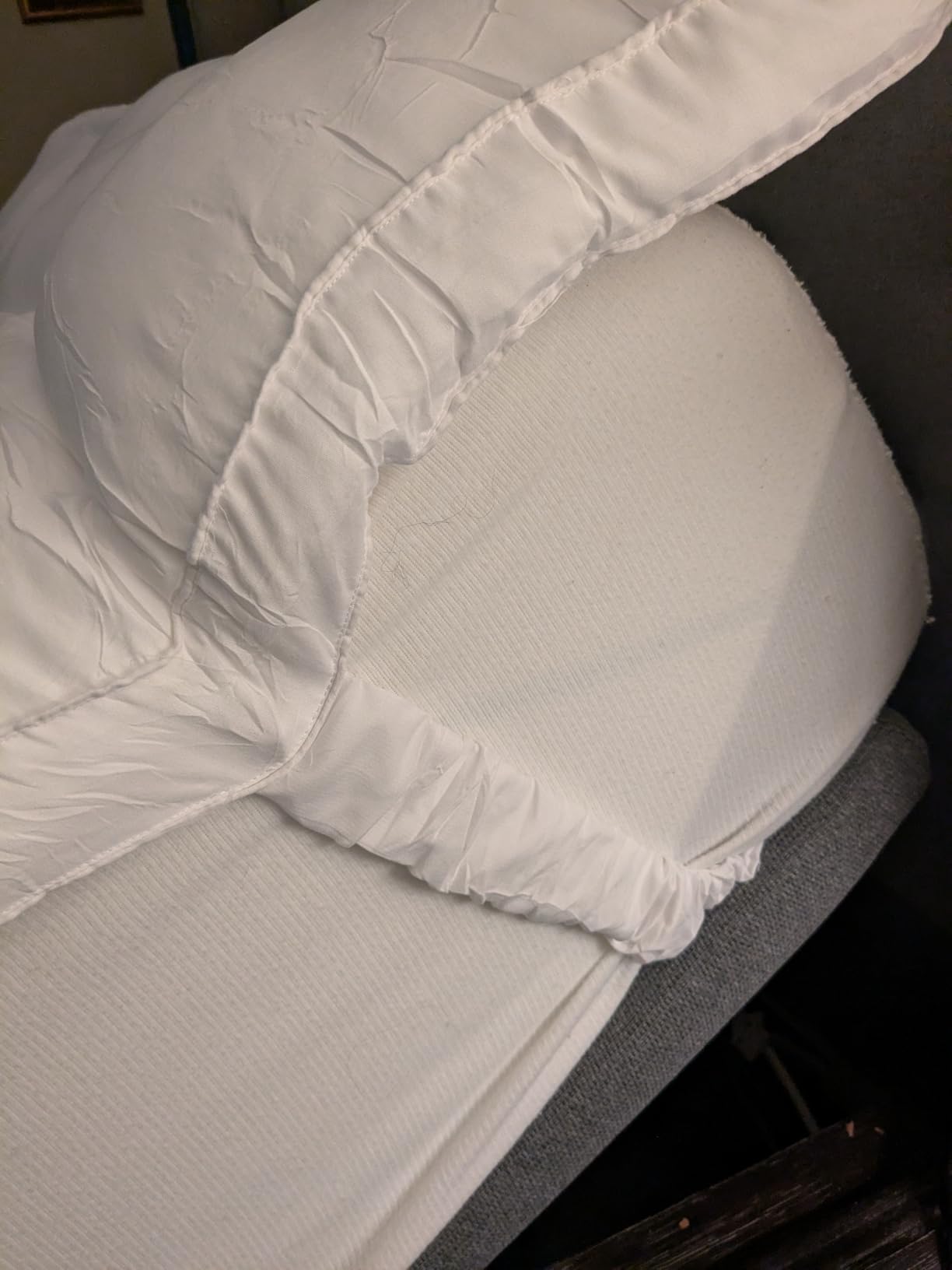 1400 GSM Queen Mattress Topper, Extra Thick Cooling Pillow Top Plush Pad customer photo 1