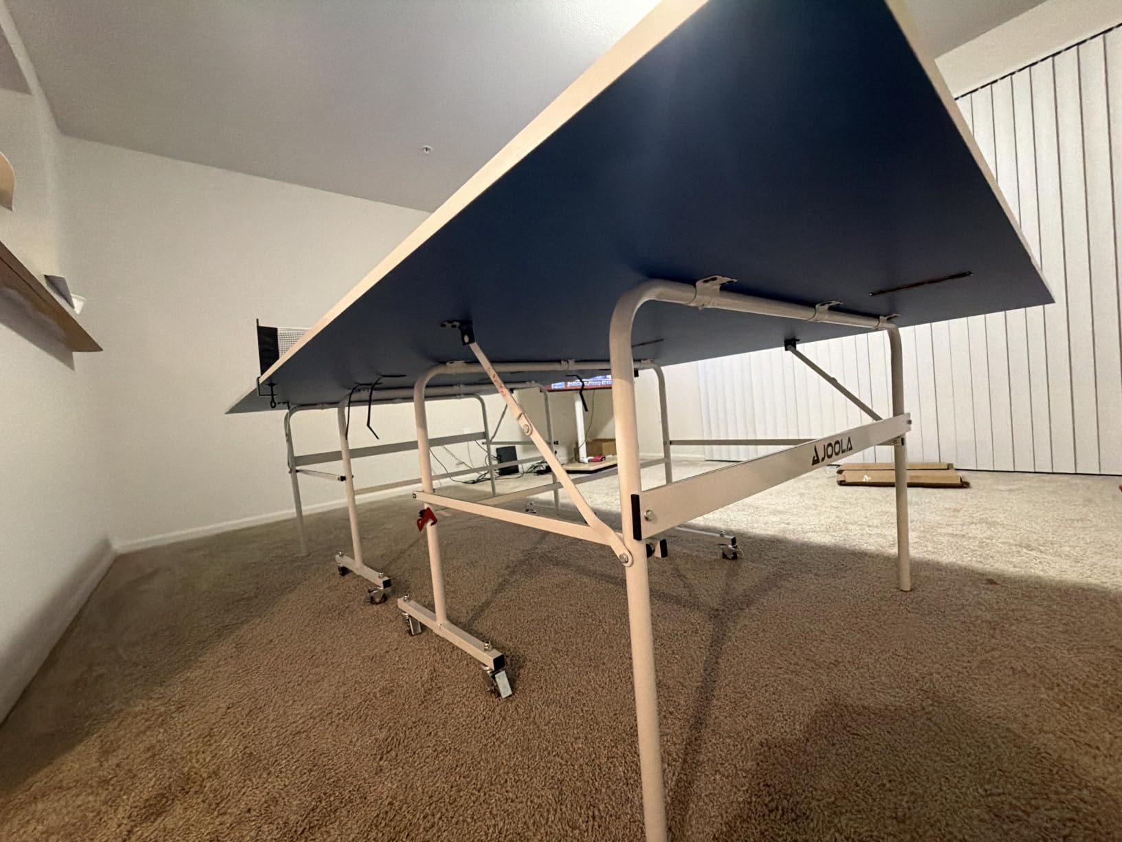 JOOLA Indoor 15mm Ping Pong Table with Quick Clamp Ping Pong Net Set - Single Player Playback Mode - Regulation Size Table Tennis Table - Compact Storage Ping Pong Table customer photo 1