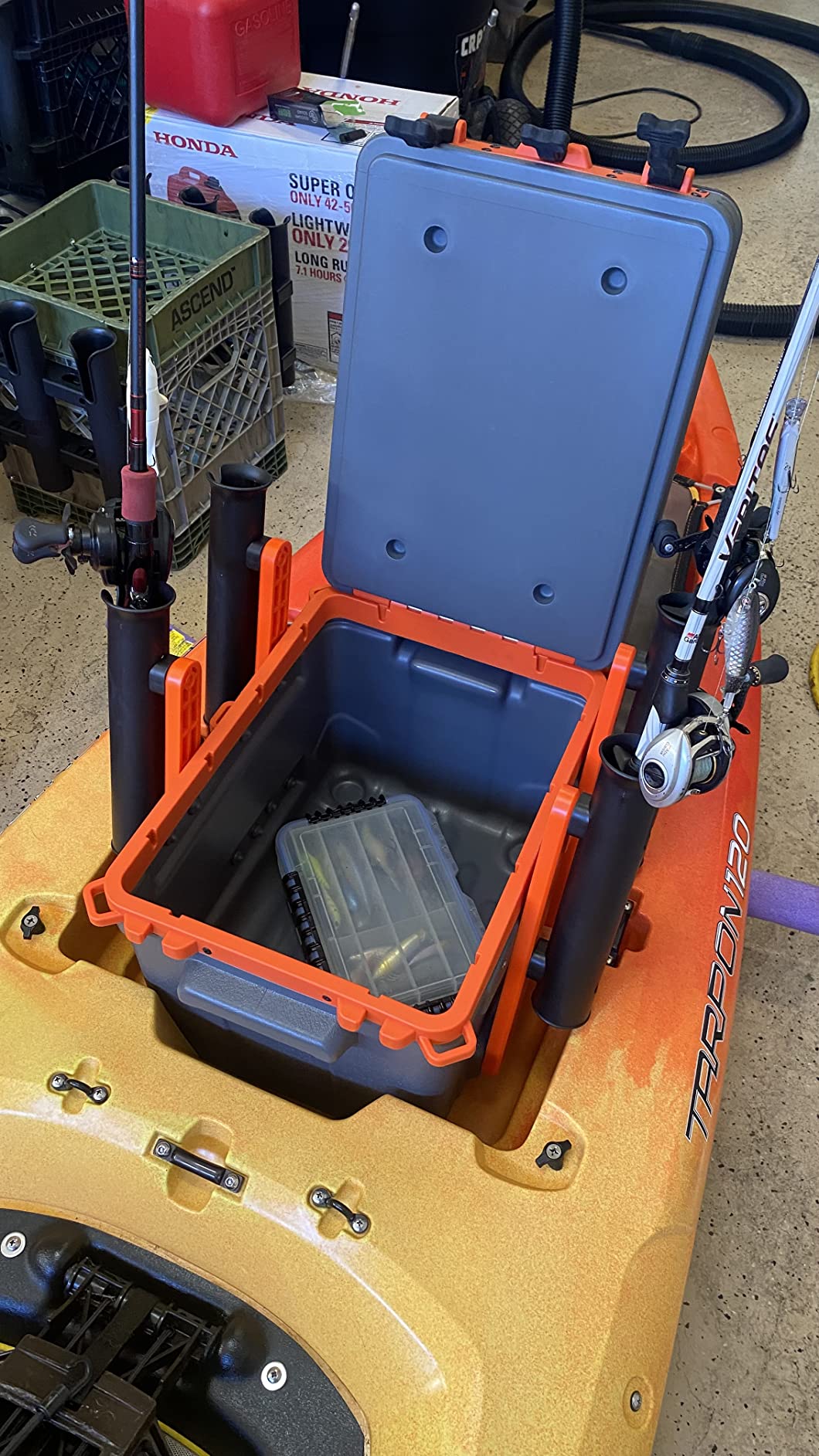 Wilderness Systems Kayak Crate - 4 Rod Holders - Kayak and Boat Tackle Storage - Fits Anglet Boats customer photo 2