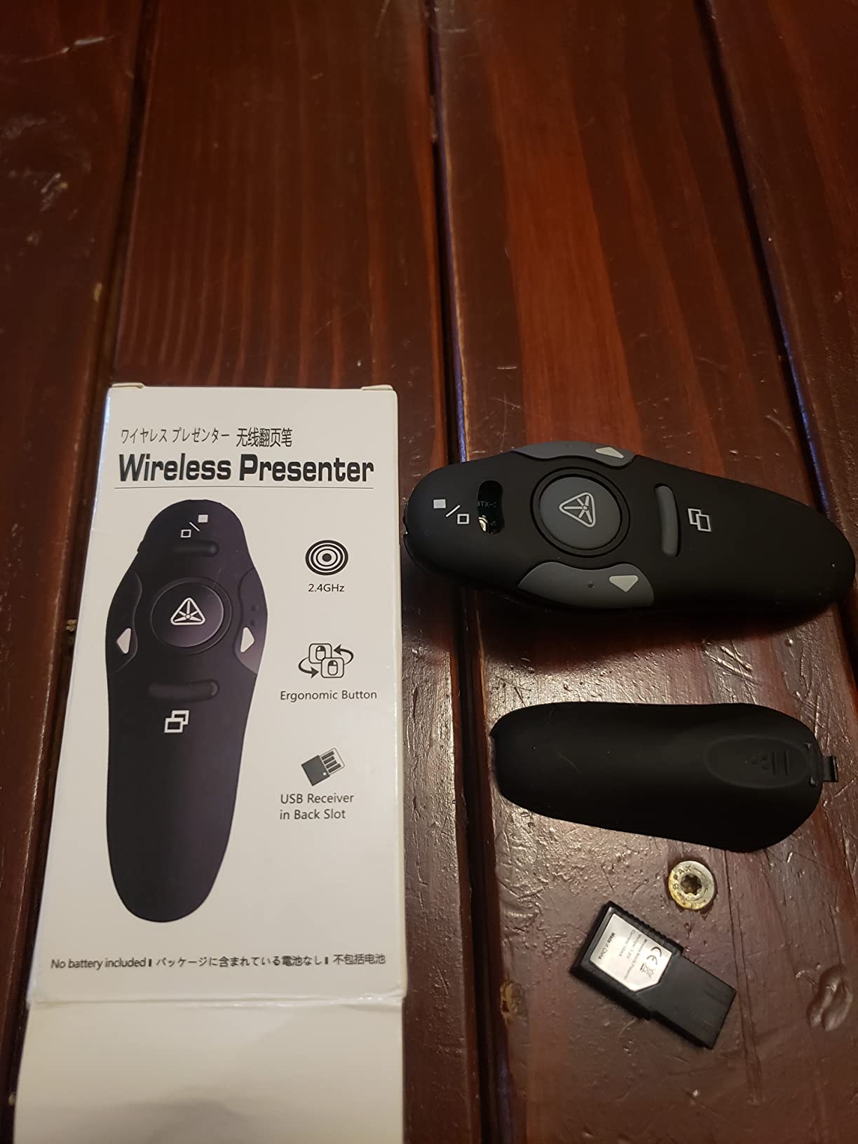 Presentation Remote Clicker, USB A & USB C Wireless Presenter for PowerPoint Presentation Remote, RF 2.4GHz Slide Advancer for Mac, Keynote, Computer, Laptop customer photo 2