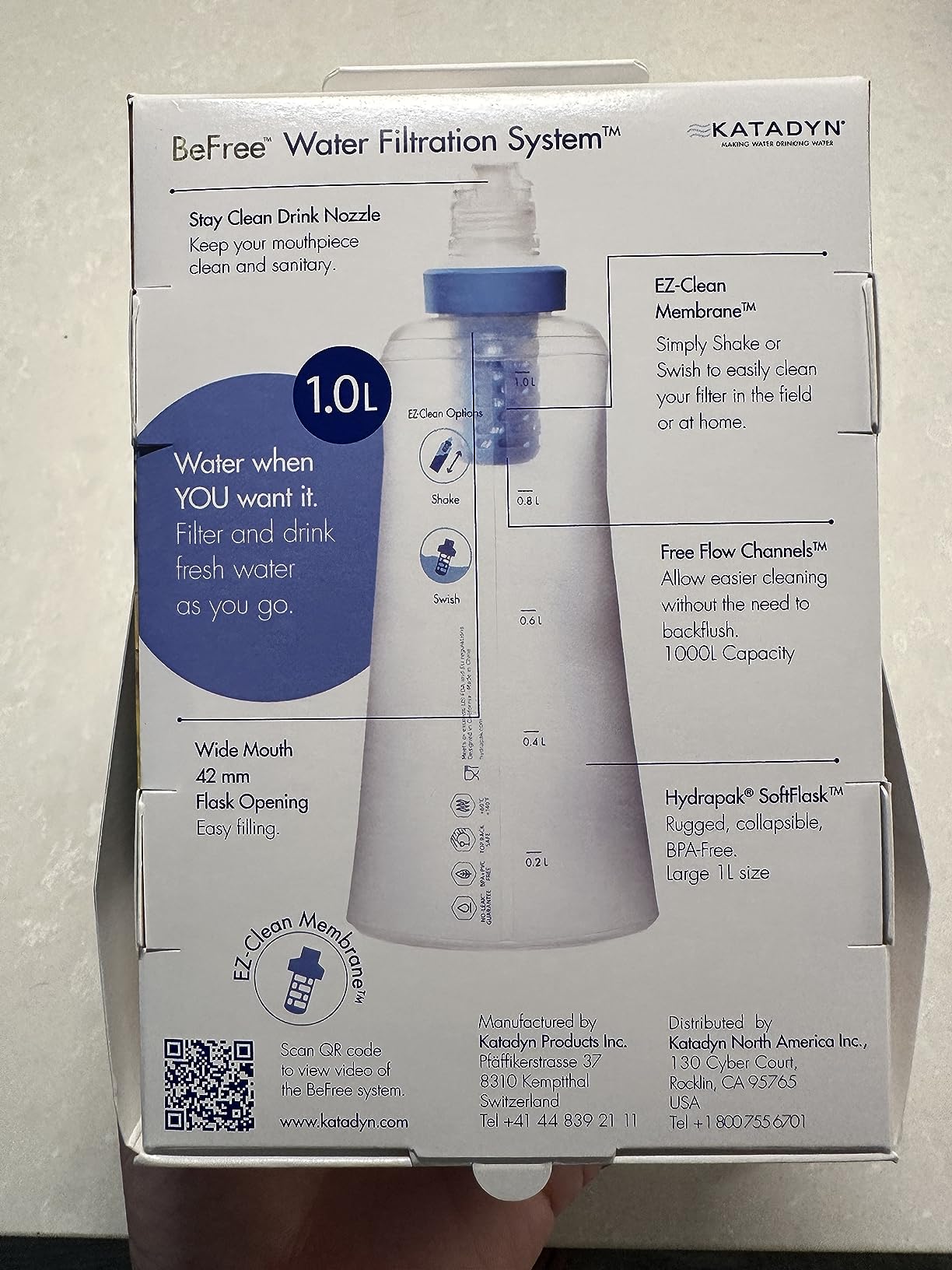 Katadyn BeFree 1L Lightweight Collapsible Water Filter Bottle customer photo 1
