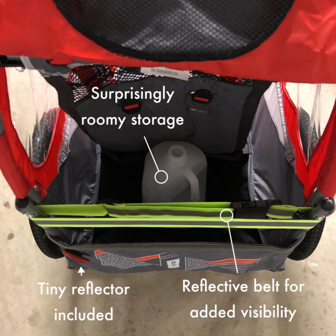 Schwinn Trailblazer Plus Kids Bike Trailer, Single Seat, Universal Coupler, Folding Frame, Quick-Release Wheels, Canopy with Bug Screen and Weather Shield, Schwinn Bike Trailer for Kids customer photo 2