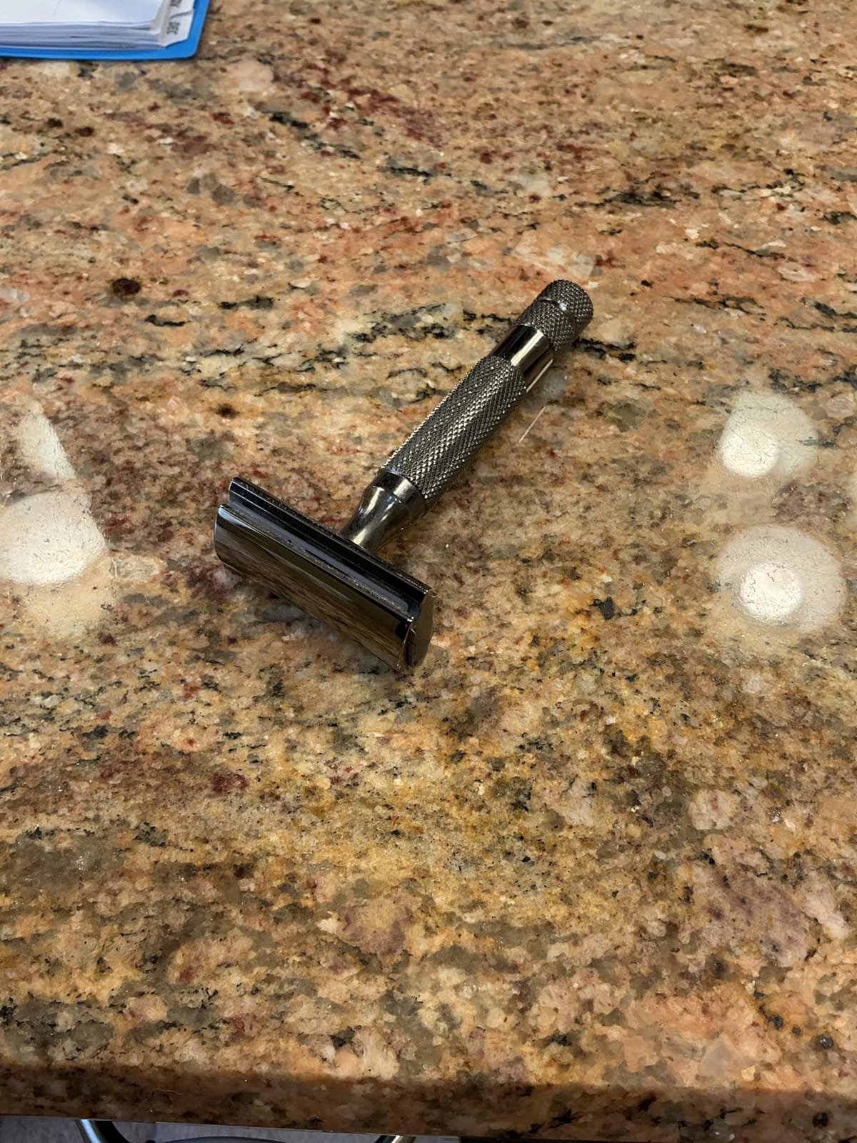 ROCKWELL RAZORS 6C Gunmetal Chrome Safety Razor With 6 Adjustable Shave Settings and 5 Fully Recyclable Razor Blades. Reusable Safety Razors for Men and Women. customer photo 2