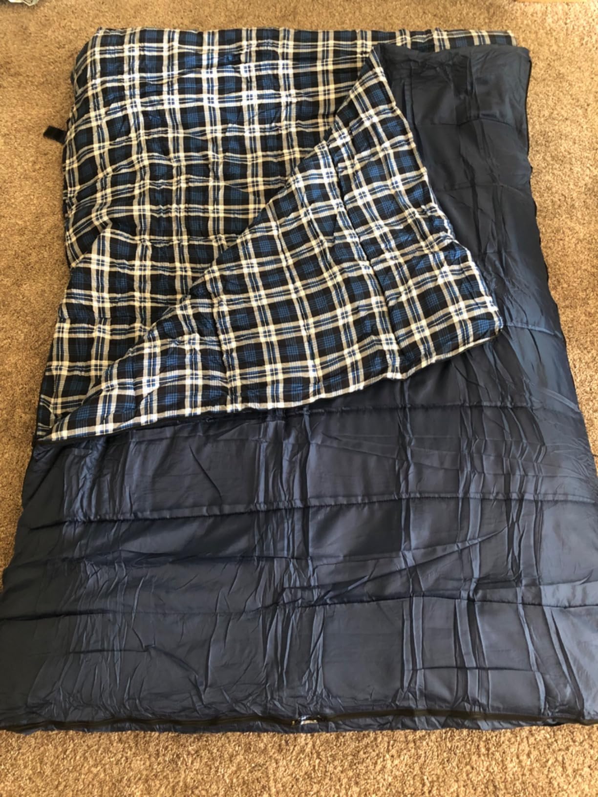 Cotton Flannel Double Sleeping Bag, 2 Person Camping Sleeping Bag customer photo 1