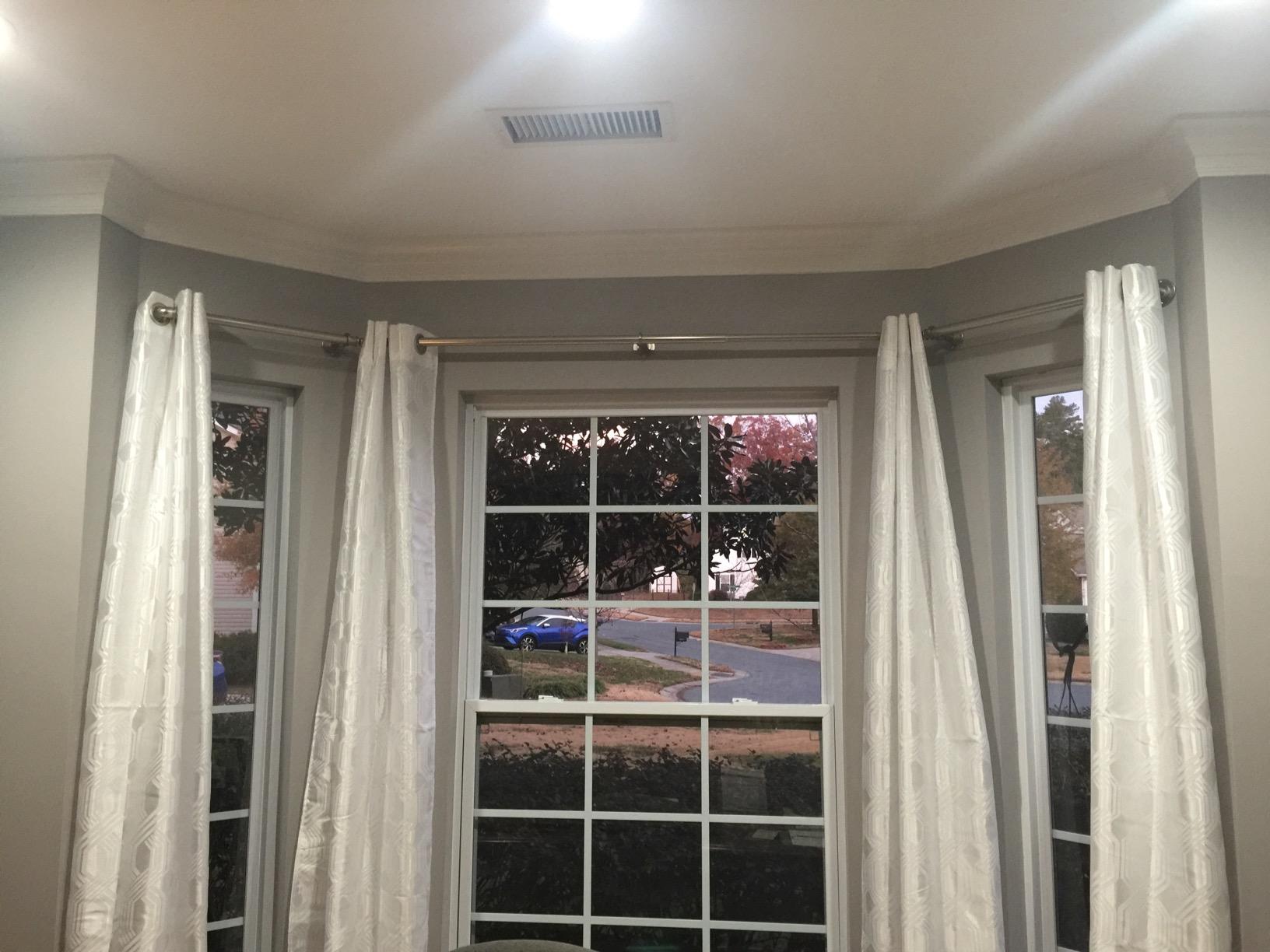 Rod Desyne 1 Inch Pipe Bay Window Curtain 23