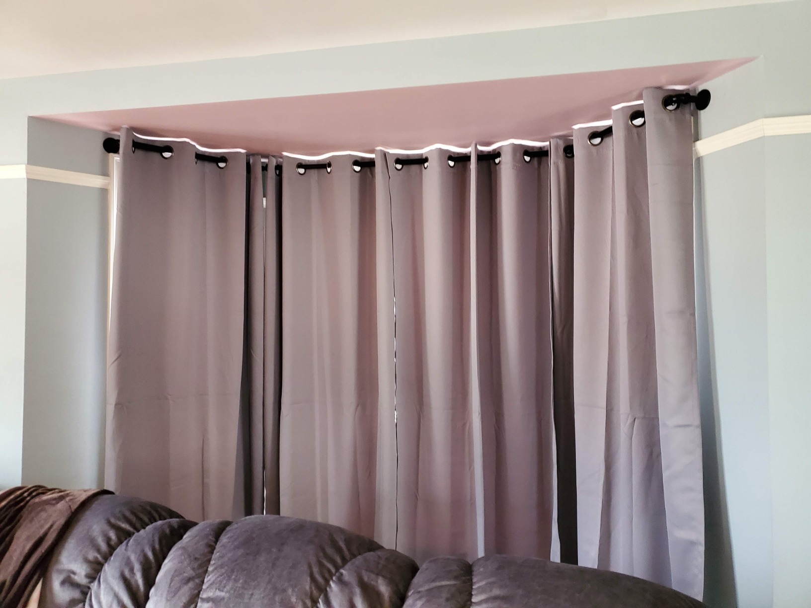 Rod Desyne 1 Inch Pipe Bay Window Curtain 23