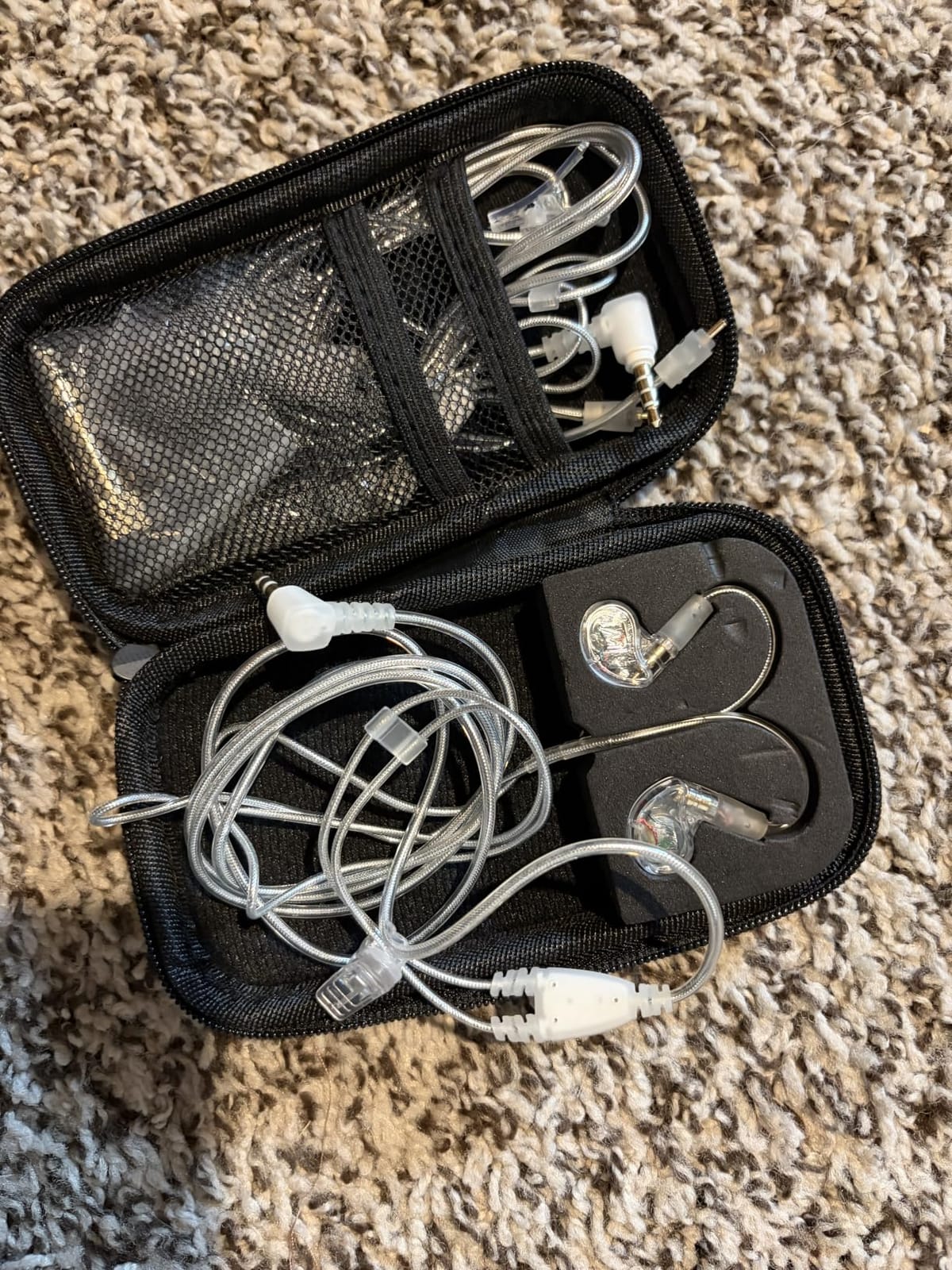 MEE audio M6 PRO in Ear Monitor Headphones for Musicians, 2nd Gen Model with Upgraded Sound, Memory Wire Earhooks & Replaceable Cables, Noise Isolating Professional Earbuds, 2 Cords Included (Clear) customer photo 2