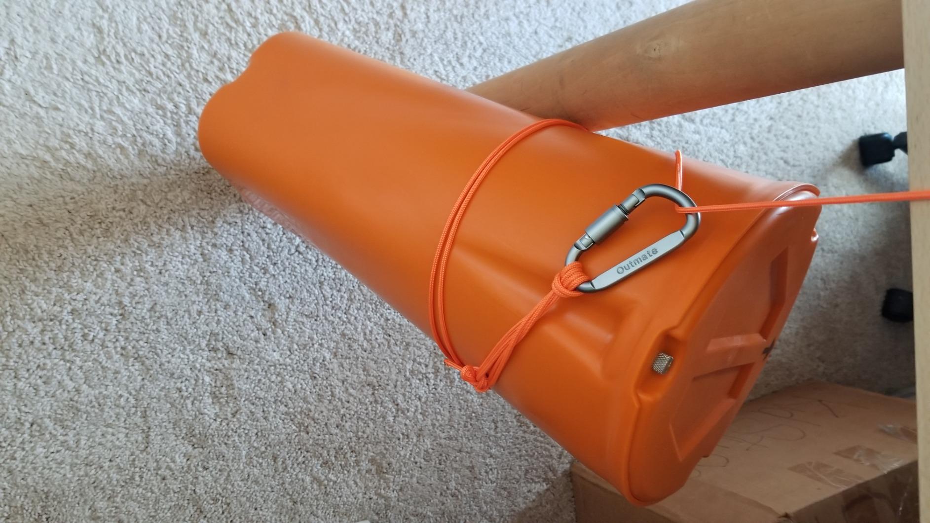 SABRE Frontiersman Bear Safe Food Storage Container, 11.86-Liter Storage Capacity, Locking Lid, Water and Airtight, Prevents Food Odors, High Visibility Orange customer photo 1