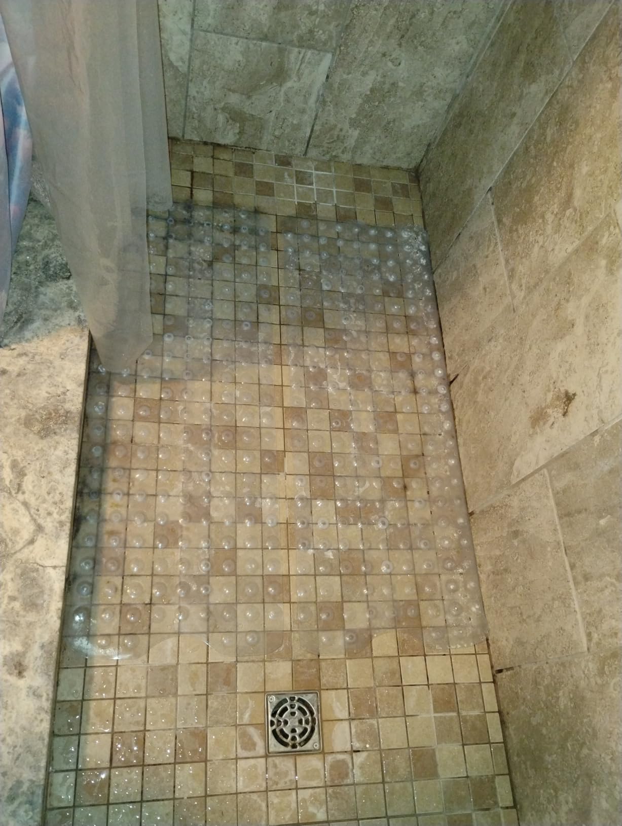 YINENN Bath and Shower Safety Mats 40x16 inch, Non Slip with Suction Cups for Bathroom Stall and Tub Floor, Extra Large and Machine Washable, Drain Holes Keep Bathtub Clean, Clear customer photo 2