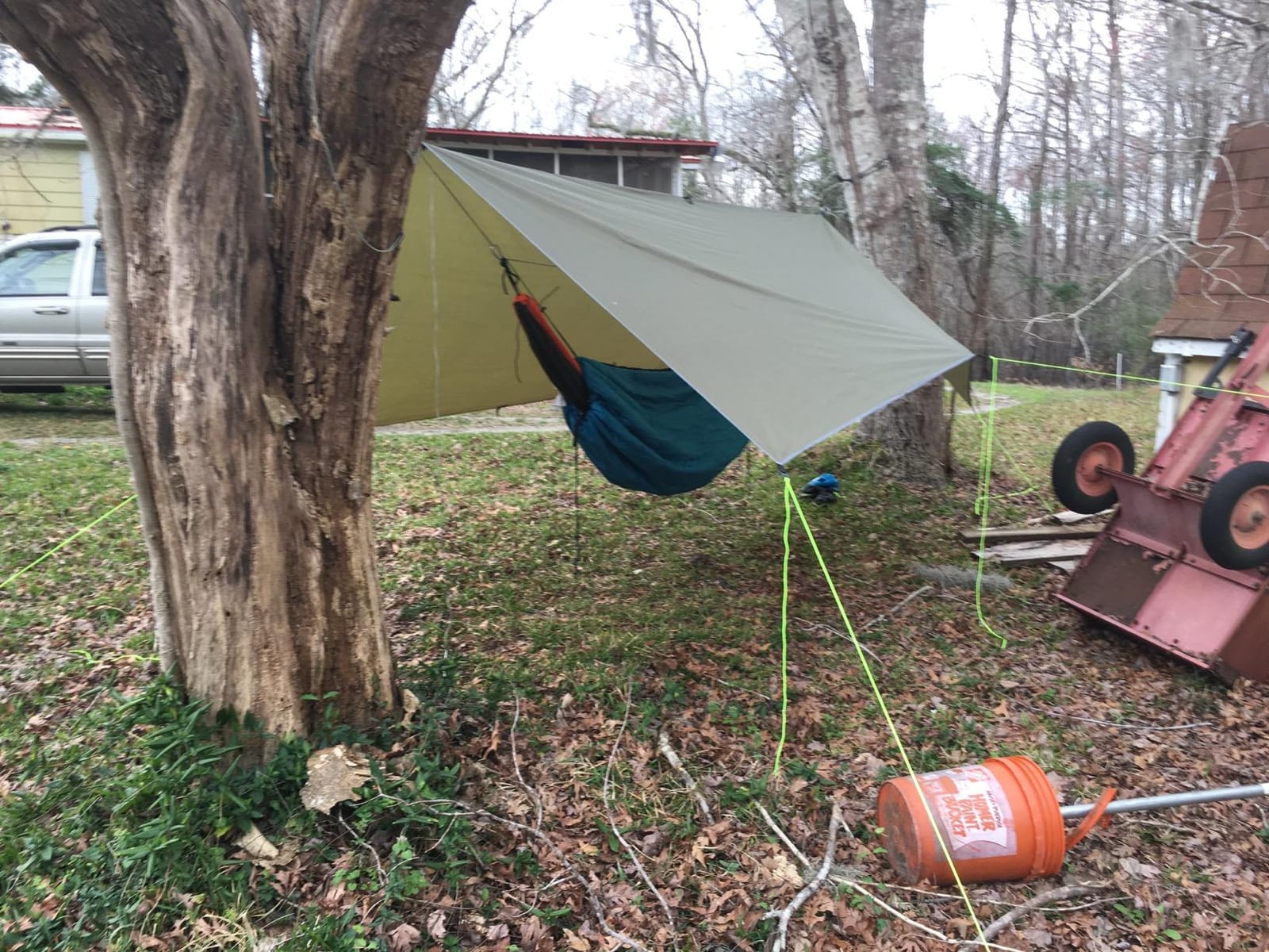 Gold Armour Rainfly Tarp Hammock, Premium 14.7ft/12ft/10ft/8ft Rain Fly Cover, Waterproof Ultralight Camping Shelter Canopy, Survival Equipment Gear Camping Tent Accessories customer photo 1