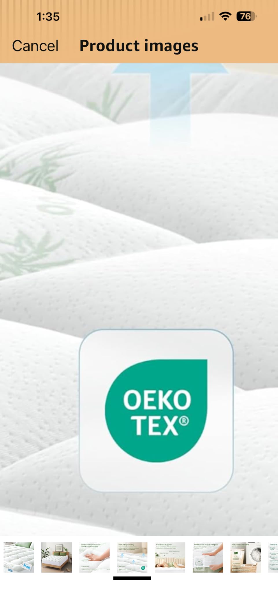 Niagara Sleep Solution Queen Ultra Soft Mattress Topper — Back Pain Relief customer photo 2