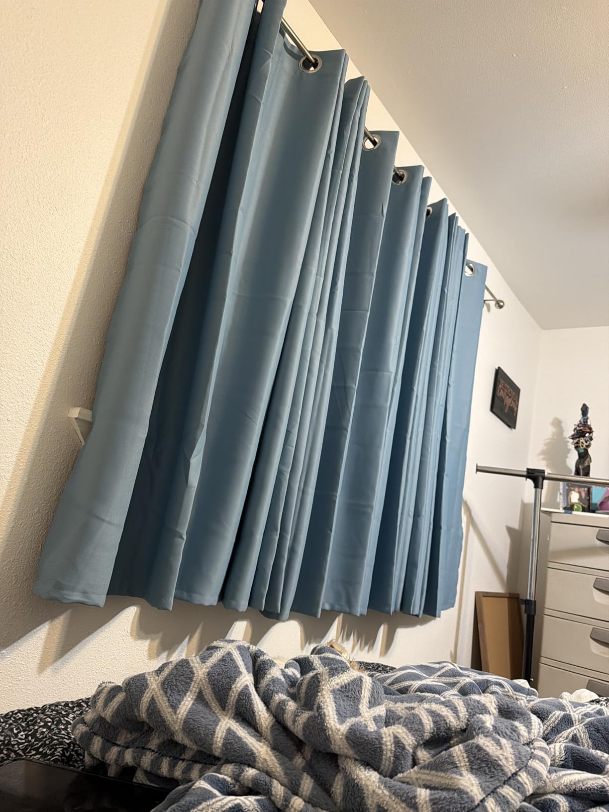 BGment Navy Blue Blackout Curtains for Bedroom 63 Inch Long - 2 Panels customer photo 1