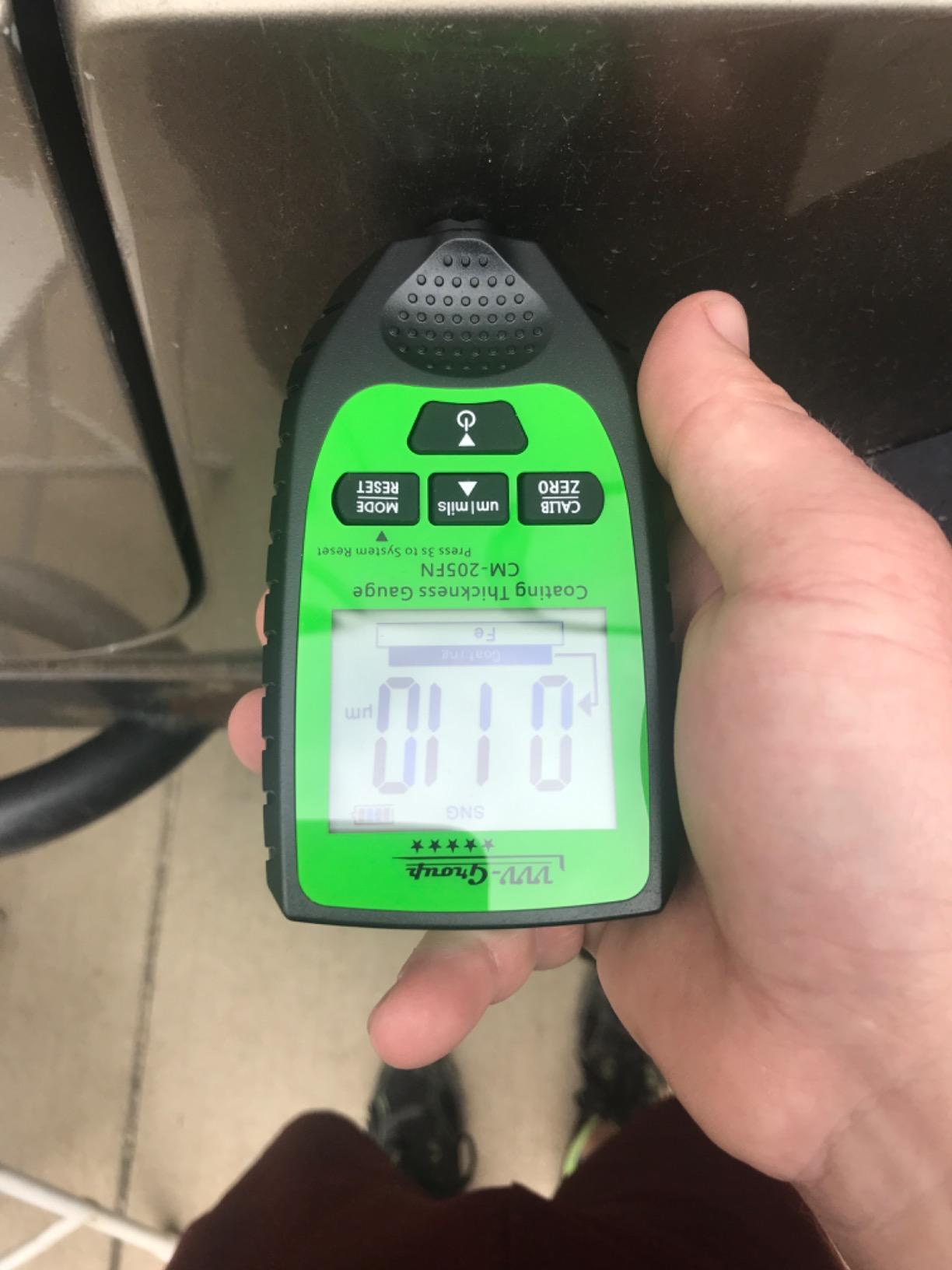 Paint Thickness Gauge CM-205FN for Cars - Digital Coating Thickness Meter, Auto Fe/NFe Detection, 0.1 μm Resolution, 0-1500 μm (0-59.1 mils), ±(3%+2 μm) Accuracy, Backlit LCD customer photo 1