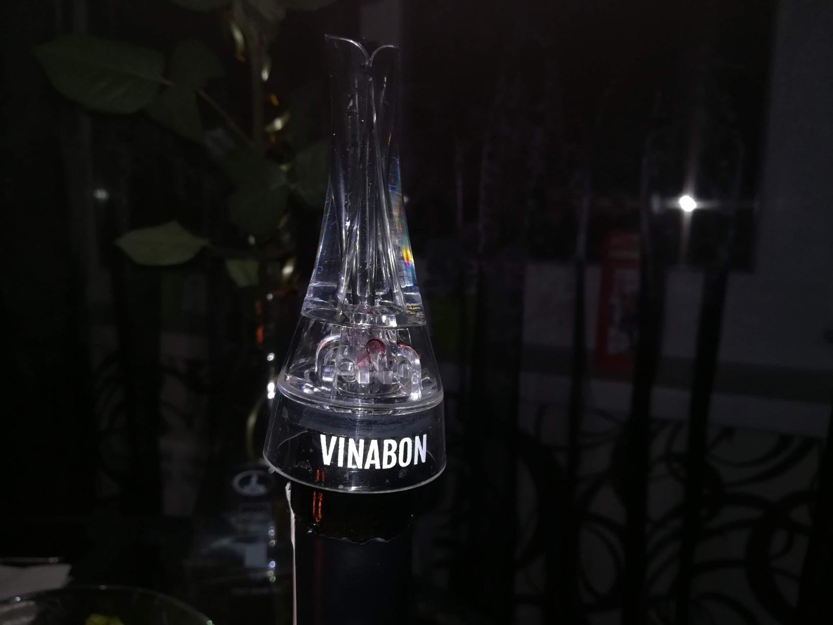 VINABON Wine Aerator Pourer Spout – Updated 2026 Professional Wine Aerator for Superior Flavor, Enhanced Bouquet & Rich, Smooth Finish. No-Leak, No-Drip, Spill-Free Design. Includes Wine Guide eBook customer photo 1