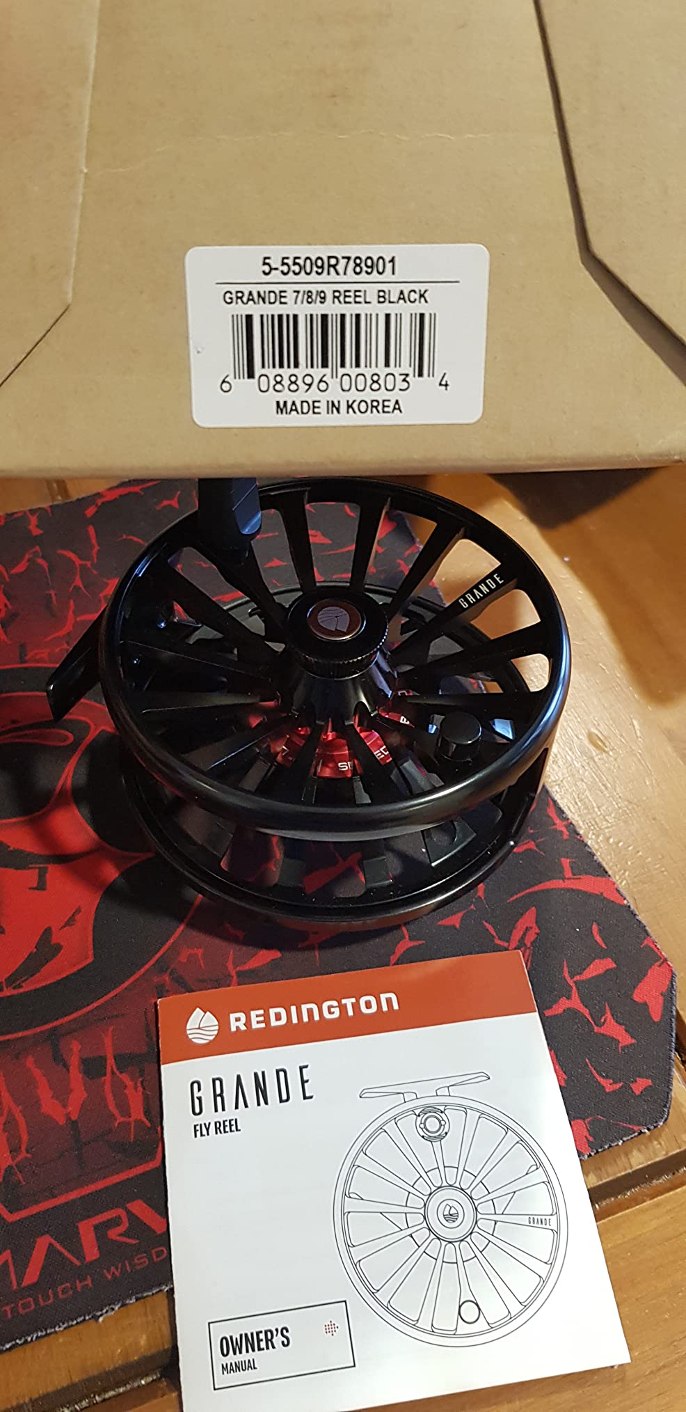 Redington Grande Fly Fishing Reel, Heavyweight Big Game Fly Reels, Freshwater and Saltwater, Super-Torque Drag System, Black, 9/10/11 customer photo 1