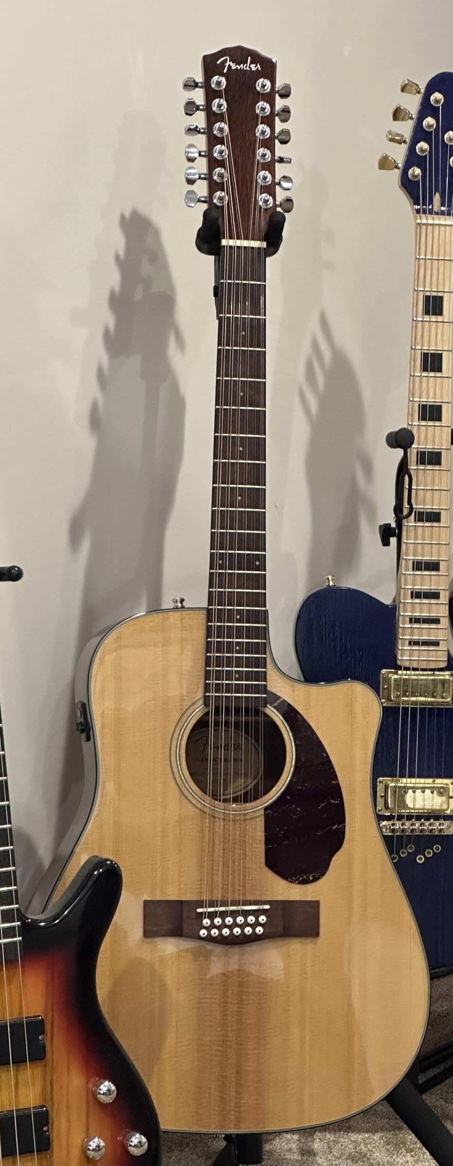 Fender CD-140SCE 12-String Acoustic Electric Guitar, Dreadnought, Natural customer photo 2