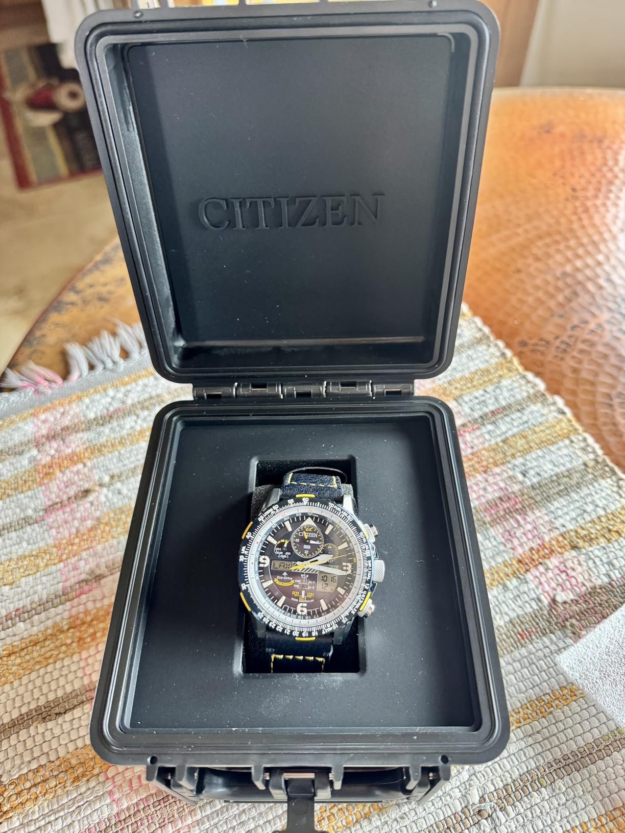 CITIZEN Men's Blue Angels Eco-Drive 45mm Stainless Steel JY8078-01L customer photo 2