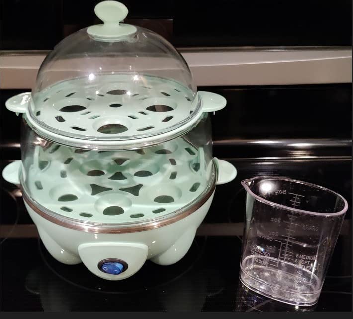 Dash Deluxe Egg Cooker, 12 Hard Boiled Eggs, White customer photo 2