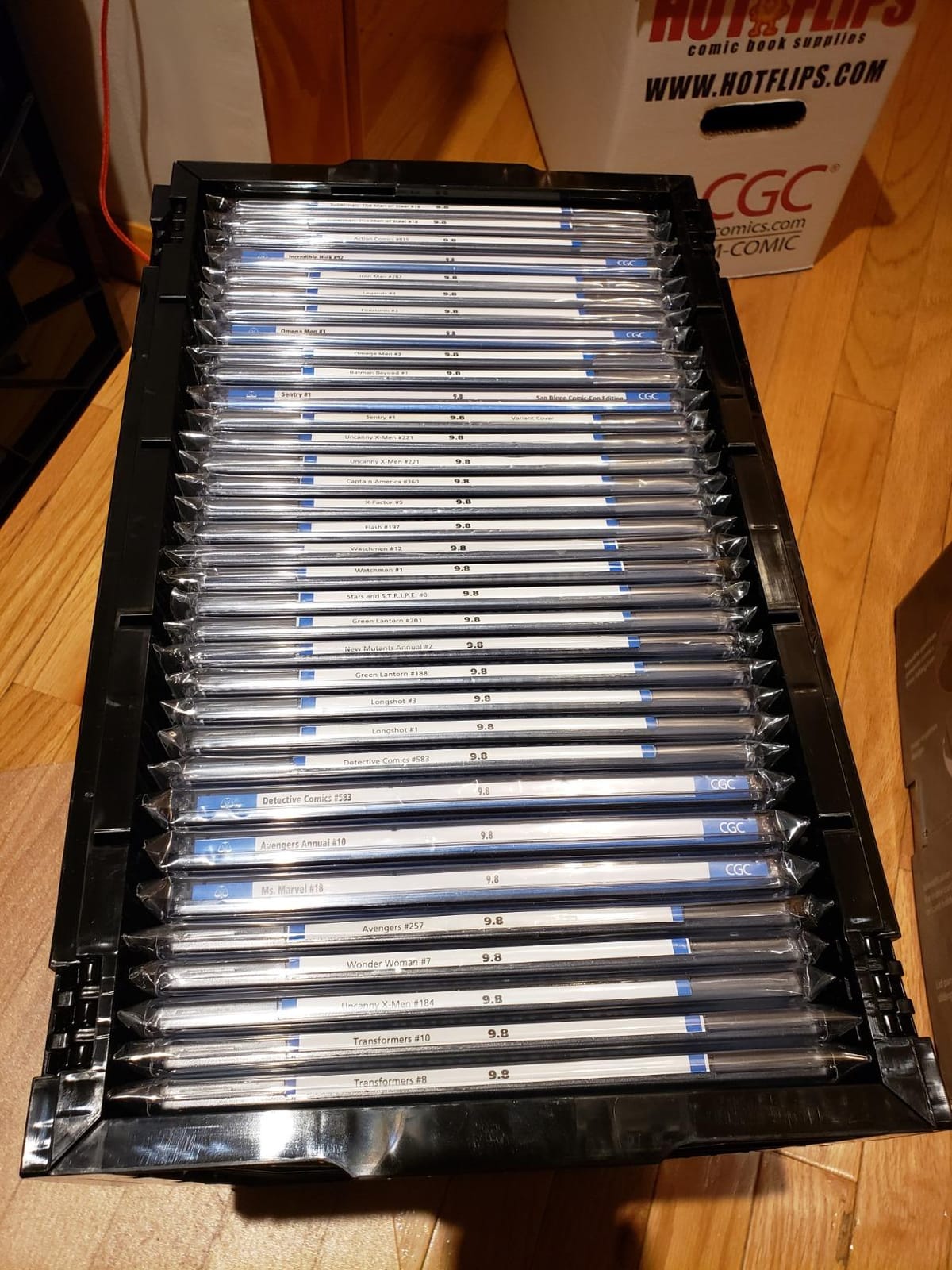 BCW Graded Comic Book Bins with Partitions, Holds 30 Slabs, Black, 1 Pack customer photo 2