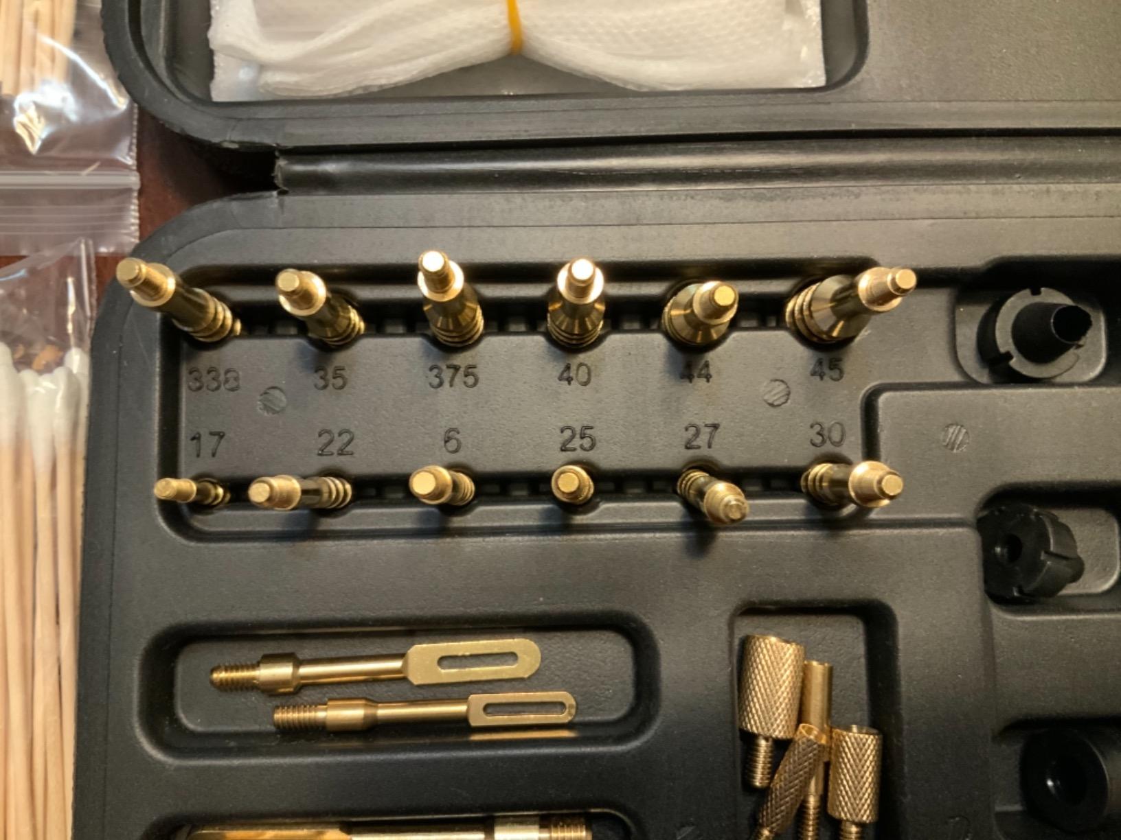 iunio Universal Gun Cleaning Kit, with Mat and Case, Full Brass Jags, Rods and Adapters, for All Guns, Rifle, Shotgun, Handgun, Pistol, Hunting, Shooting, All Caliber customer photo 1