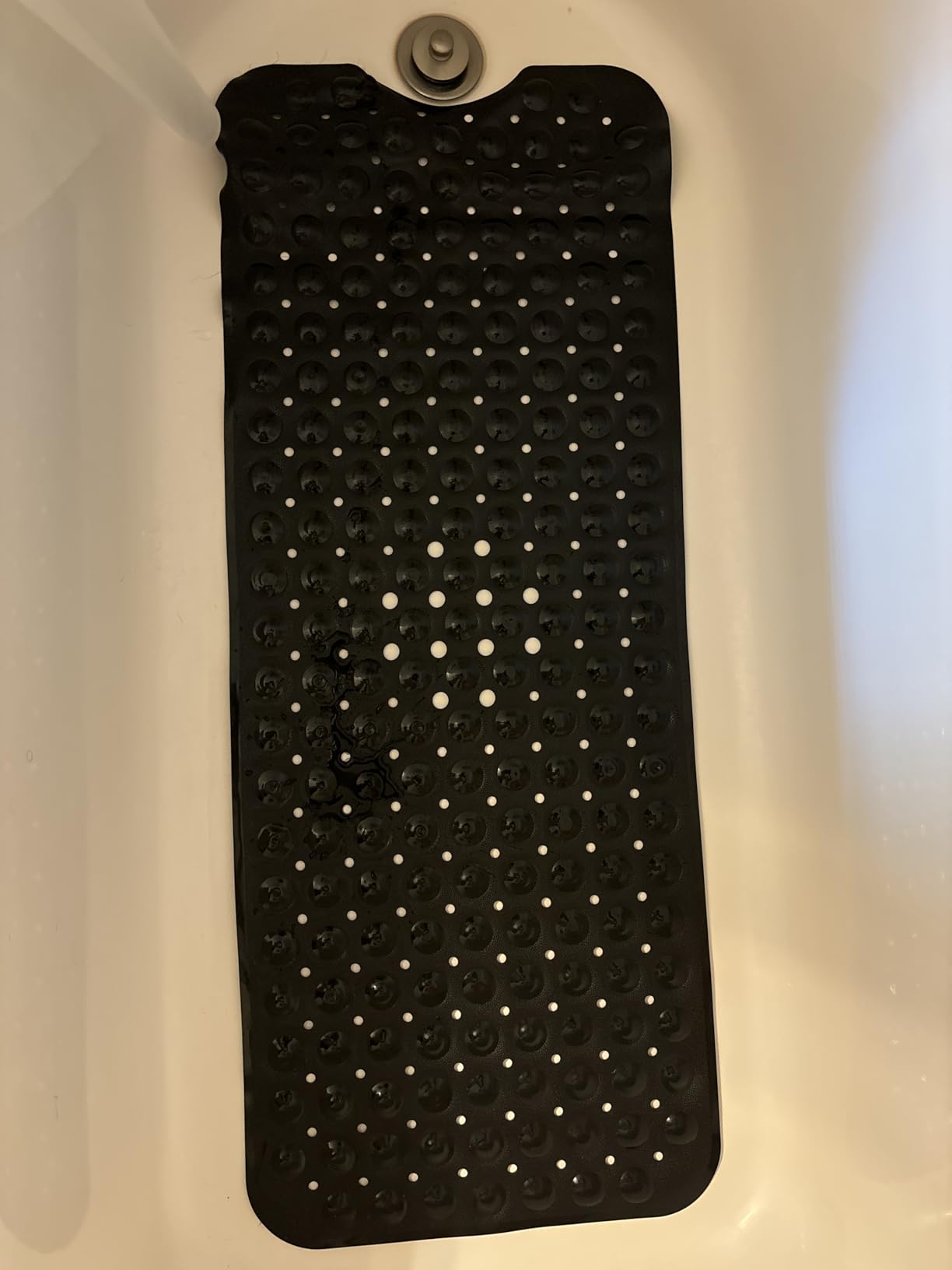 ENKOSI Non-Slip Bath Mat and Shower Mat 40x16 Extra Long, Black customer photo 1