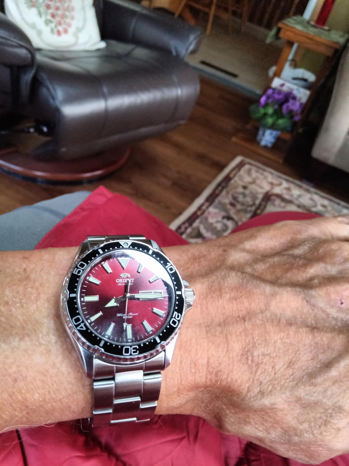 Orient Kamasu/Mako III Men's Automatic Manual Winding Sports Steel or Silicone Divers' Watch with Screw Crown and Sapphire Crystal customer photo 2