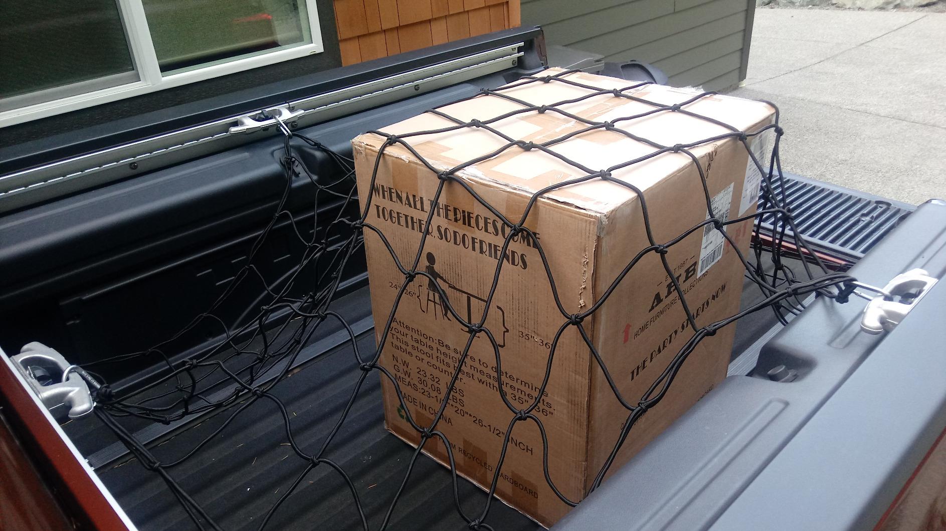 Seven Sparta Large Cargo Net for Truck Bed 5'x 7' Stretches to 10' x 14' customer photo 1