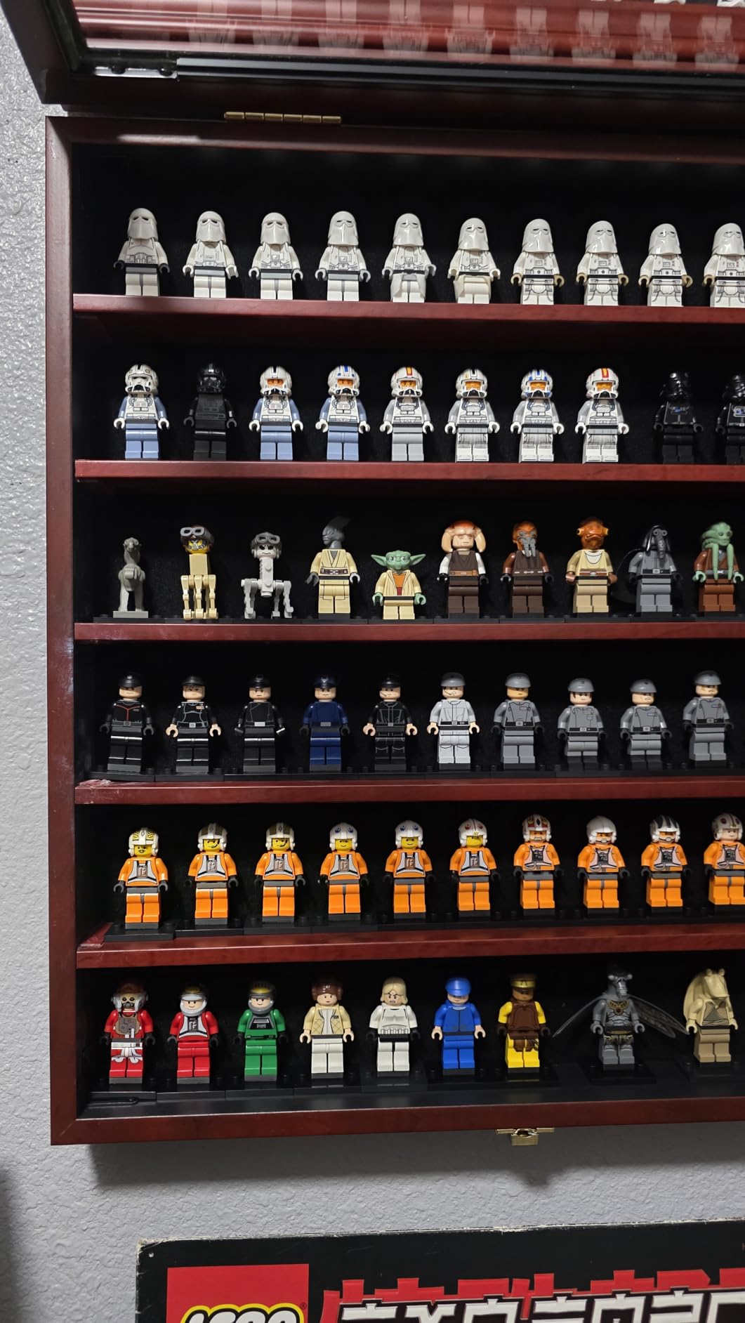 DisplayGifts Toy Minifigures Miniatures Display Case Frame Wall Cabinet Stand 200 Toys Dust Protection Black customer photo 2