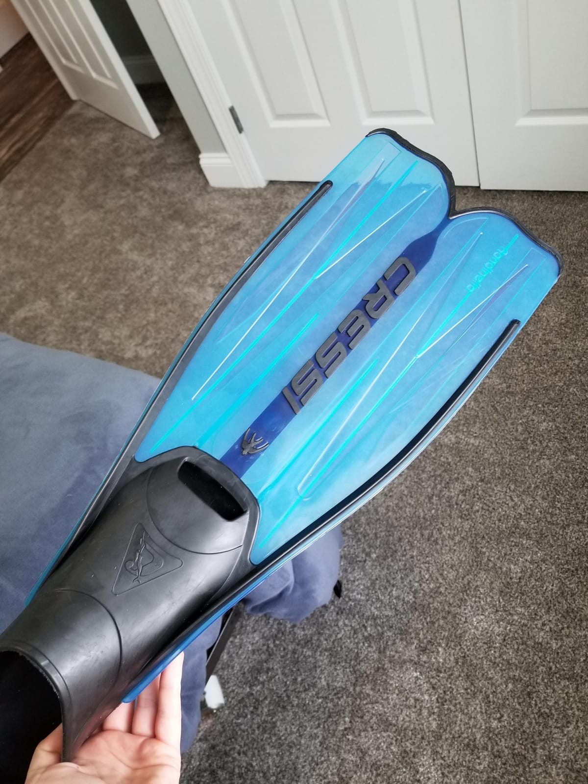 Cressi Adult Snorkeling Full Foot Pocket Fins, Good Thrust, Light Fin, Rondinella: Designed and Made in Italy customer photo 1