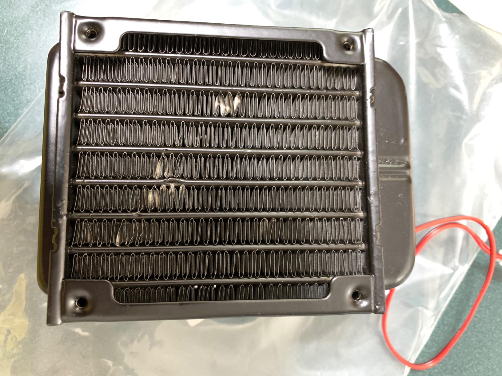 Clyxgs Water Cooling Radiator, 8 Pipe Aluminum Heat Exchanger Radiator with Fan for PC CPU Computer Water Cool System DC12V 80mm Black customer photo 1