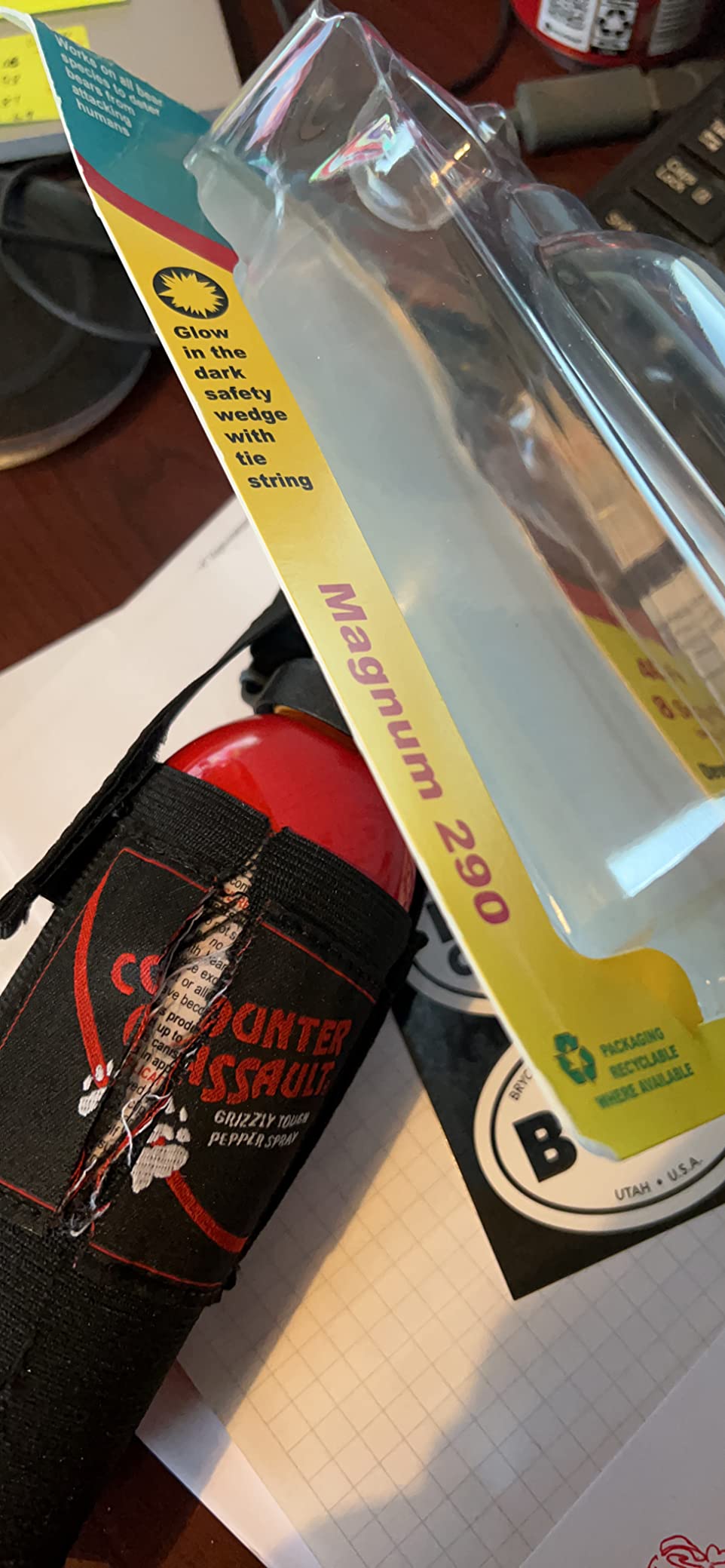 Counter Assault Bear Spray - Bears, Mountain Lions, Coyotes - Long-Range 44ft Distance - Pepper Spray Safety Gear for Hiking & Camping Protection - 2% Capsaicin - 10.2 oz customer photo 2