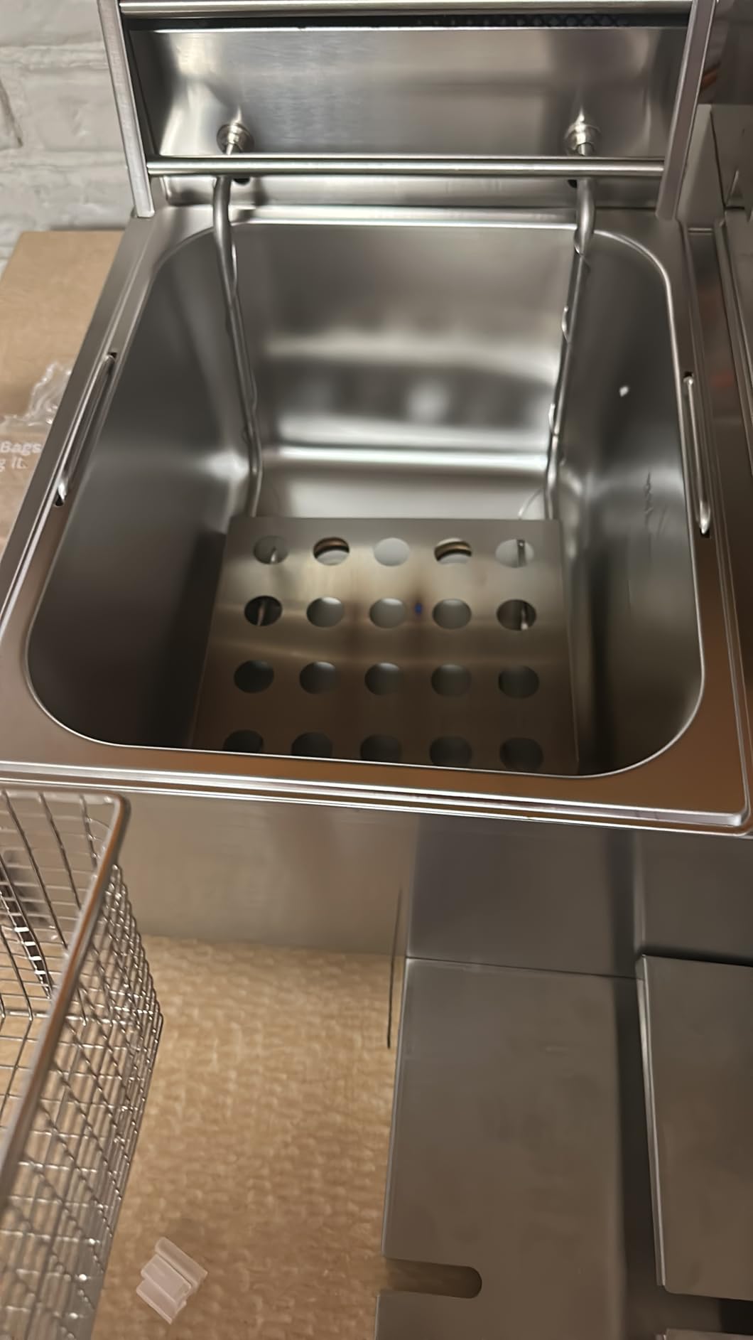 ROVSUN 22.8QT Commercial Deep Fryer with Baskets & Lids, 21.8L Stainless Steel Electric Double Fryer, Countertop Kitchen Frying Machine w/Temperature Control, French Fries Donuts 3400W customer photo 2