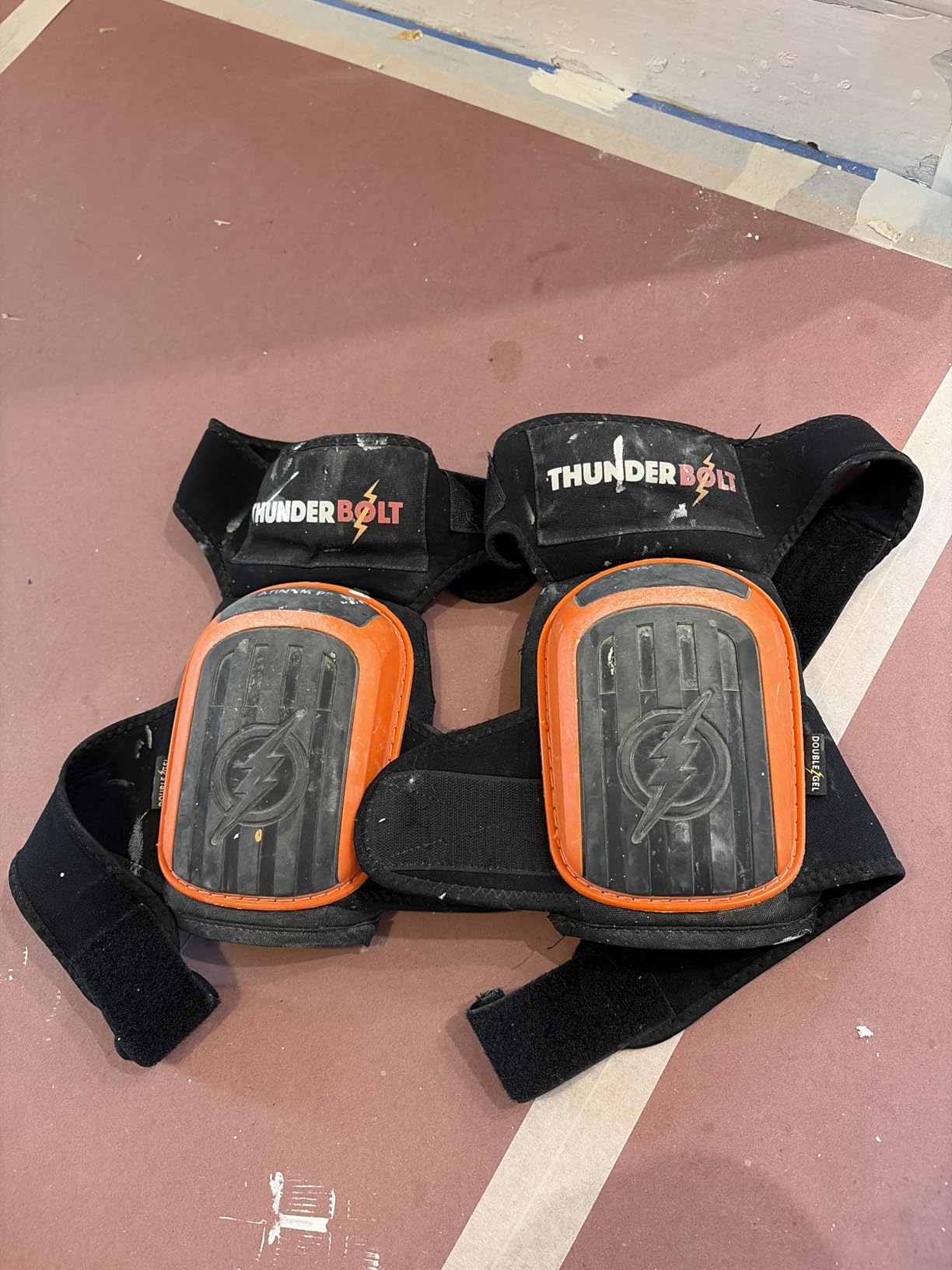 Thunderbolt Knee Pads for Men Construction Knee Pads for Work for Men and Women with Double Gel for Gardening Flooring Roofing Heavy Duty with Extra Thick Foam and Strong Adjustable Non-Slip Straps customer photo 1