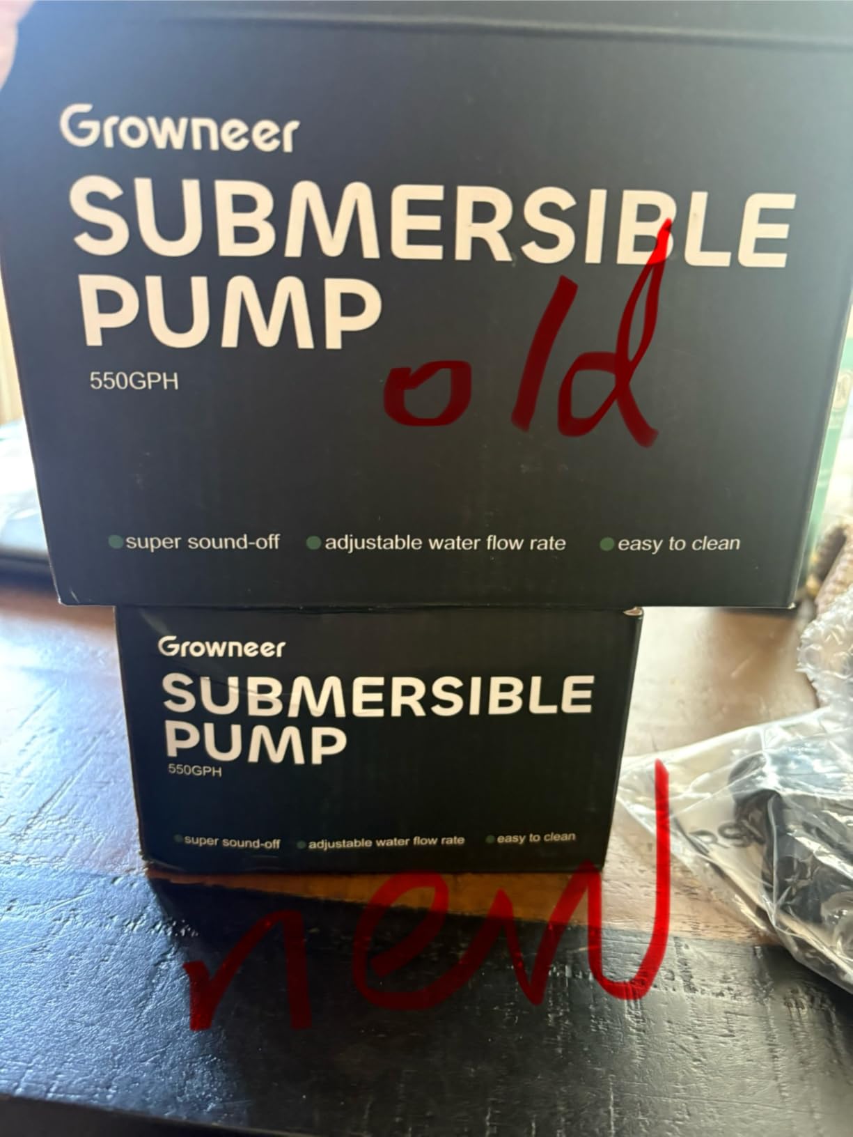 GROWNEER 550GPH Submersible Pump 30W Fountain Aquarium Water Pump | 2000L/H, with 7.2ft High Lift, 3 Nozzles for Fish Tank, Pond, Hydroponics, Statuary, Pool, Water feature, 5.9ft Power Cord customer photo 2