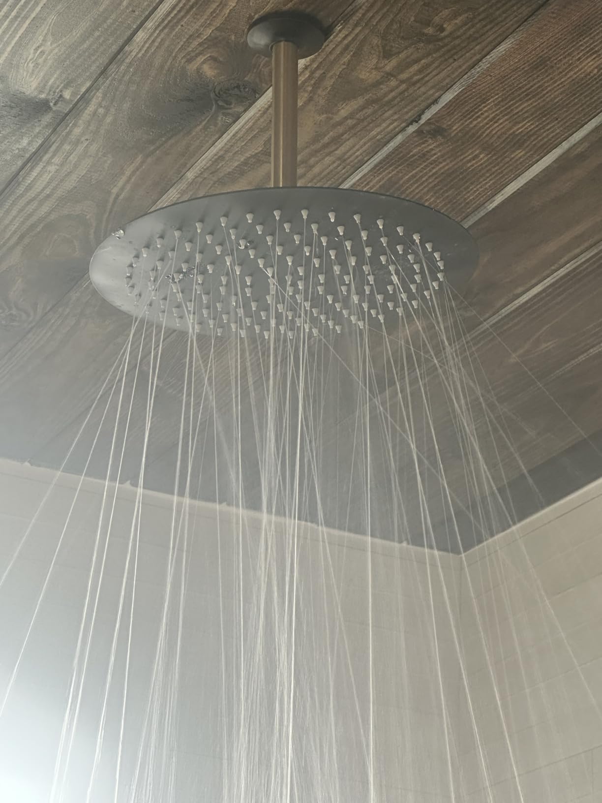 NearMoon Rain Shower Head, Ultra-Thin Design-Pressure Boosting, Awesome Some Experience, High Flow Stainless Steel Rainfall Head (8 Inch,Chrome Finish) customer photo 2