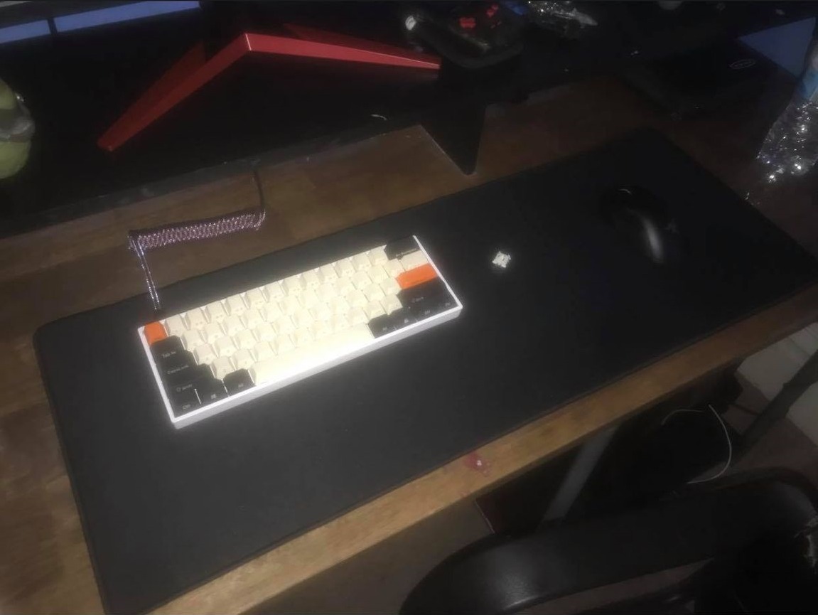 YMDK GH60 GK61 RGB Hot Swap Independent Driver Tyce-C ANSI Mechanical Keyboard DIY kit Plastic Case CNC Aluminum Case Plate PCB (Plastic White GK61X Wired) customer photo 1