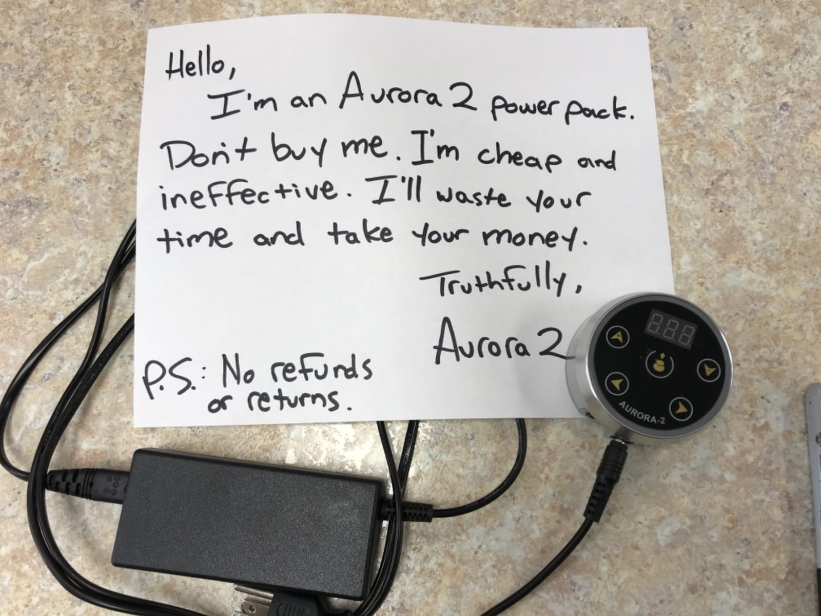 Tattoo Power Supply - Aurora II Power Supply 2nd Gen Colorful Voltage Fits All Tattoo Machine … (Silver) customer photo 1