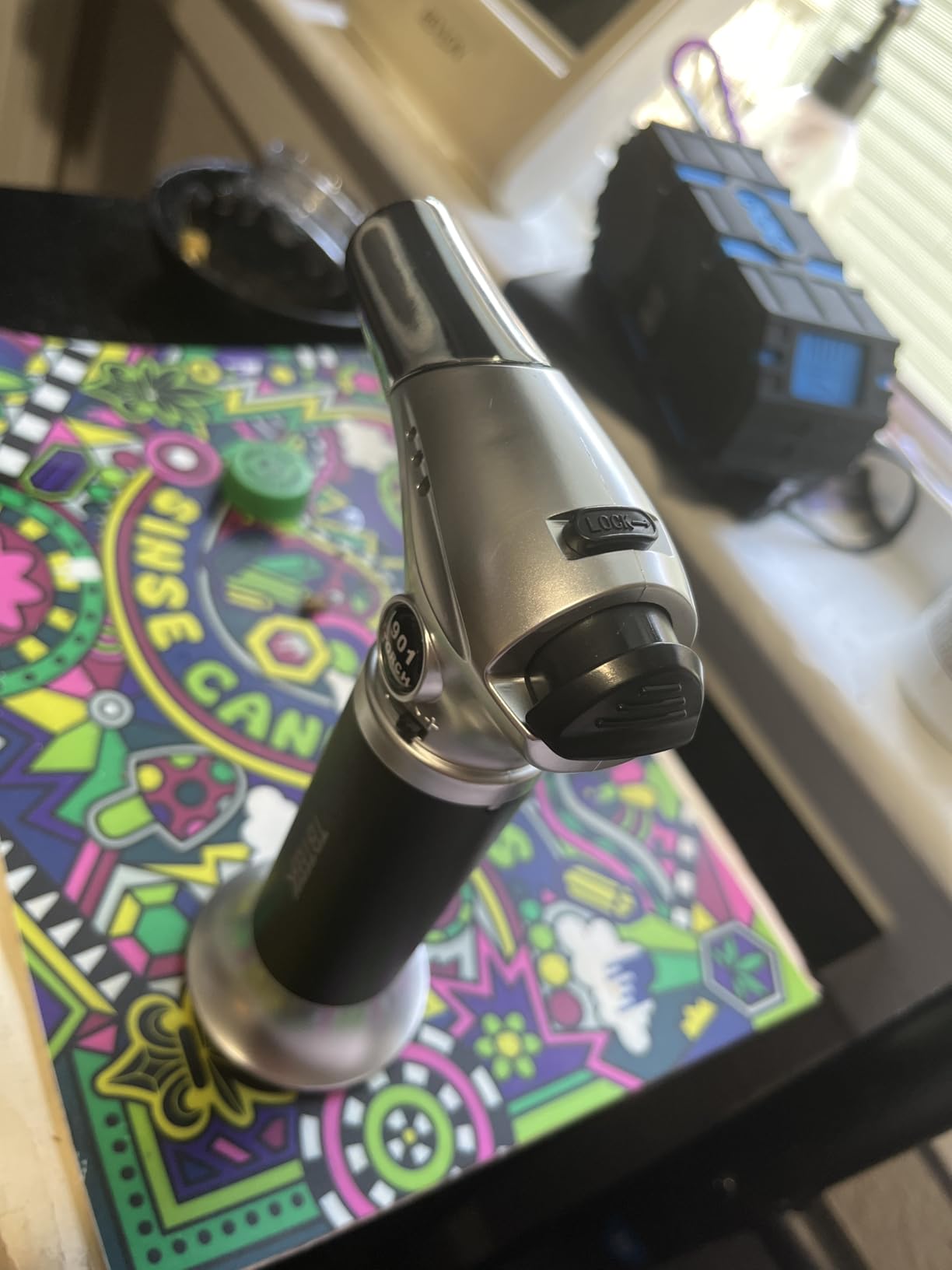 TBTeek Kitchen Butane Torch with Safety Lock for Baking, Crafts & Steak | 2500°F Adjustable Continuous Flame, One-Button Piezo Ignition, Ergonomic Comfort Grip, 3 Refill Adapters (Butane Not Included) customer photo 2